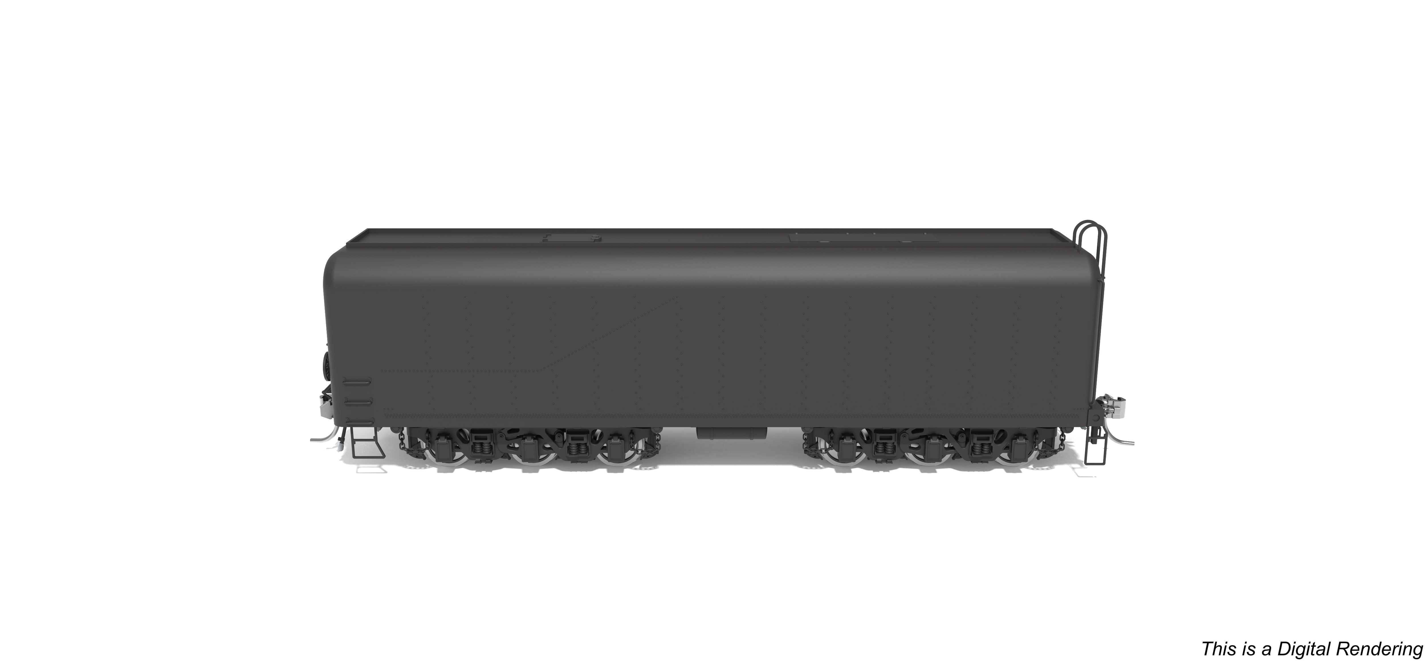 10579 DLMX Auxiliary Water Tender, Painted Black, Unlettered, HO Scale