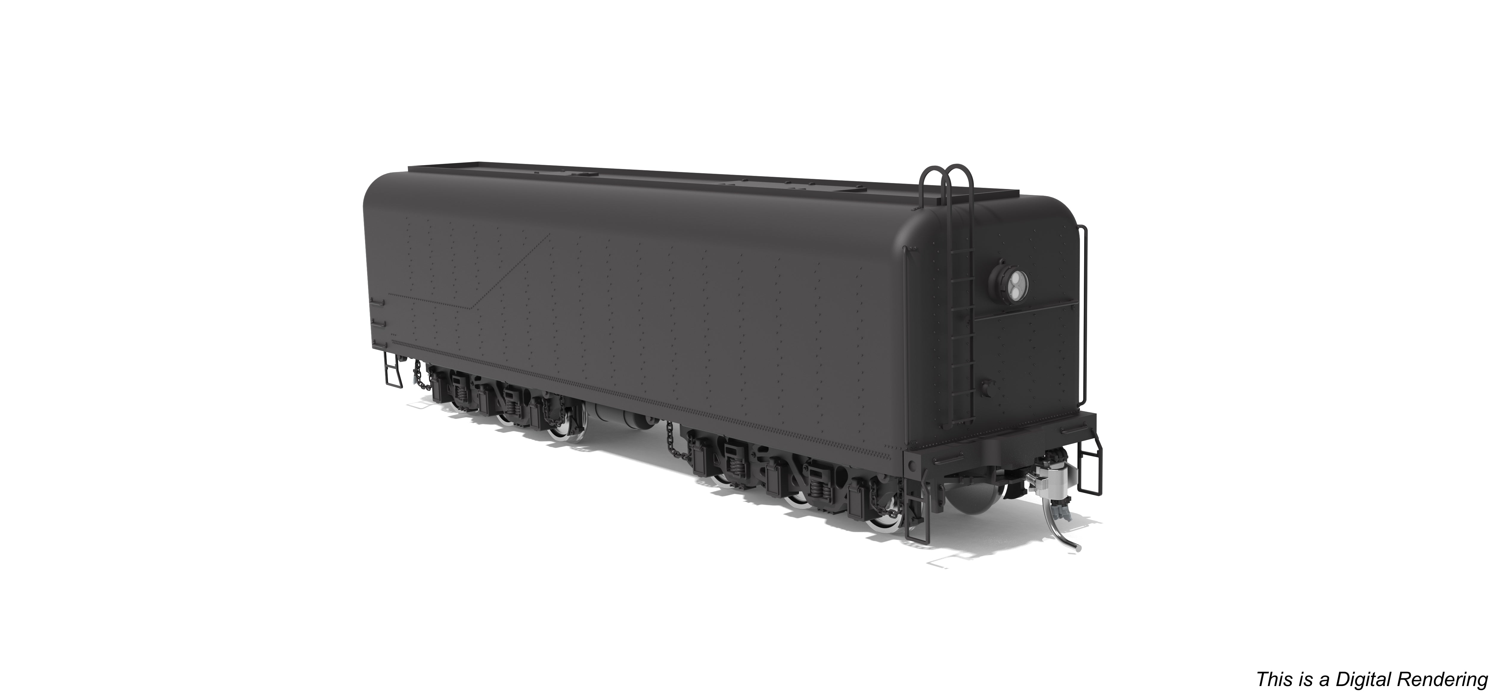 10579 DLMX Auxiliary Water Tender, Painted Black, Unlettered, HO Scale