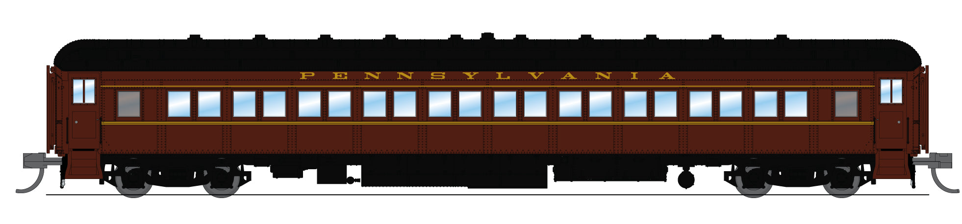 10651 PRR Heavyweight 5-Car Passenger Set, Late 1940's Era, N (PB70 #4780, P70 #3420, P70 #3575, P70 #3706, Z74d #7504 "Quaker City")