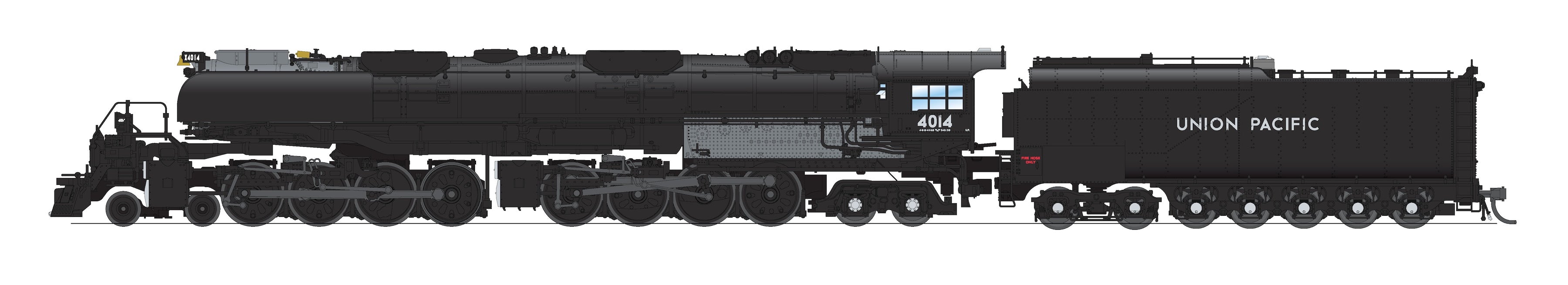 10674 UP Big Boy 4-8-8-4, #4014, 2025 Appearance w/ Smoke Deflectors, Paragon4 Sound/DC/DCC, Smoke, N Scale