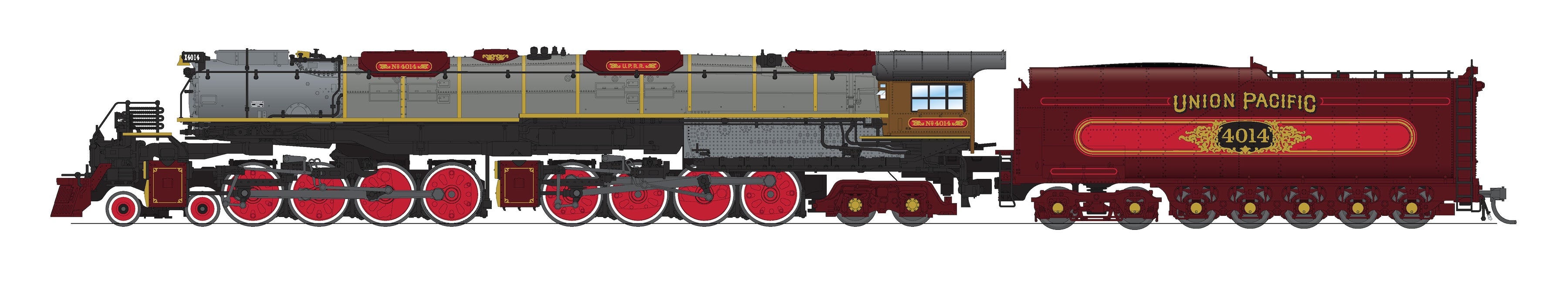 10686 UP Big Boy 4-8-8-4, #4014, Ornate 1800's Fantasy Paint, Paragon4 Sound/DC/DCC, Smoke, N Scale