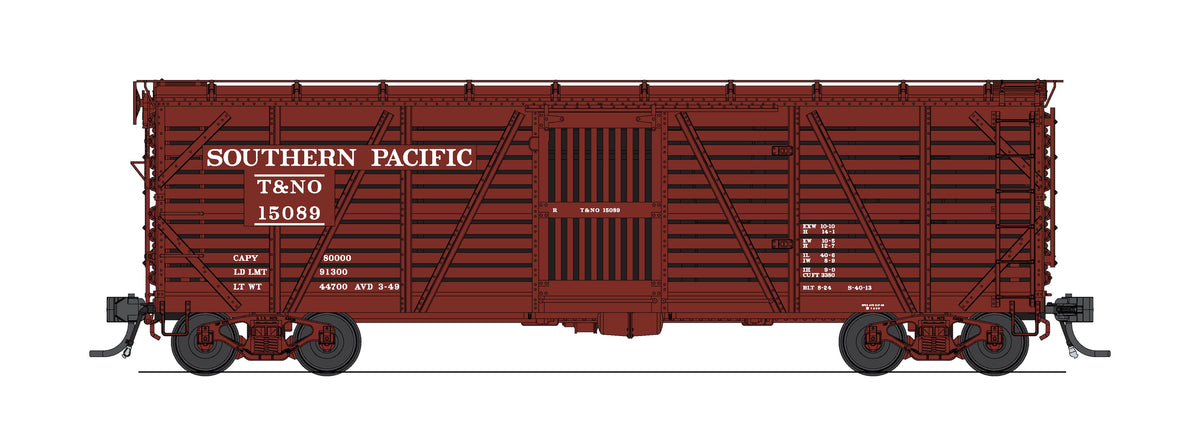 10702 40' Wood Stock Car, SP 15089, Cattle Sounds, HO Scale