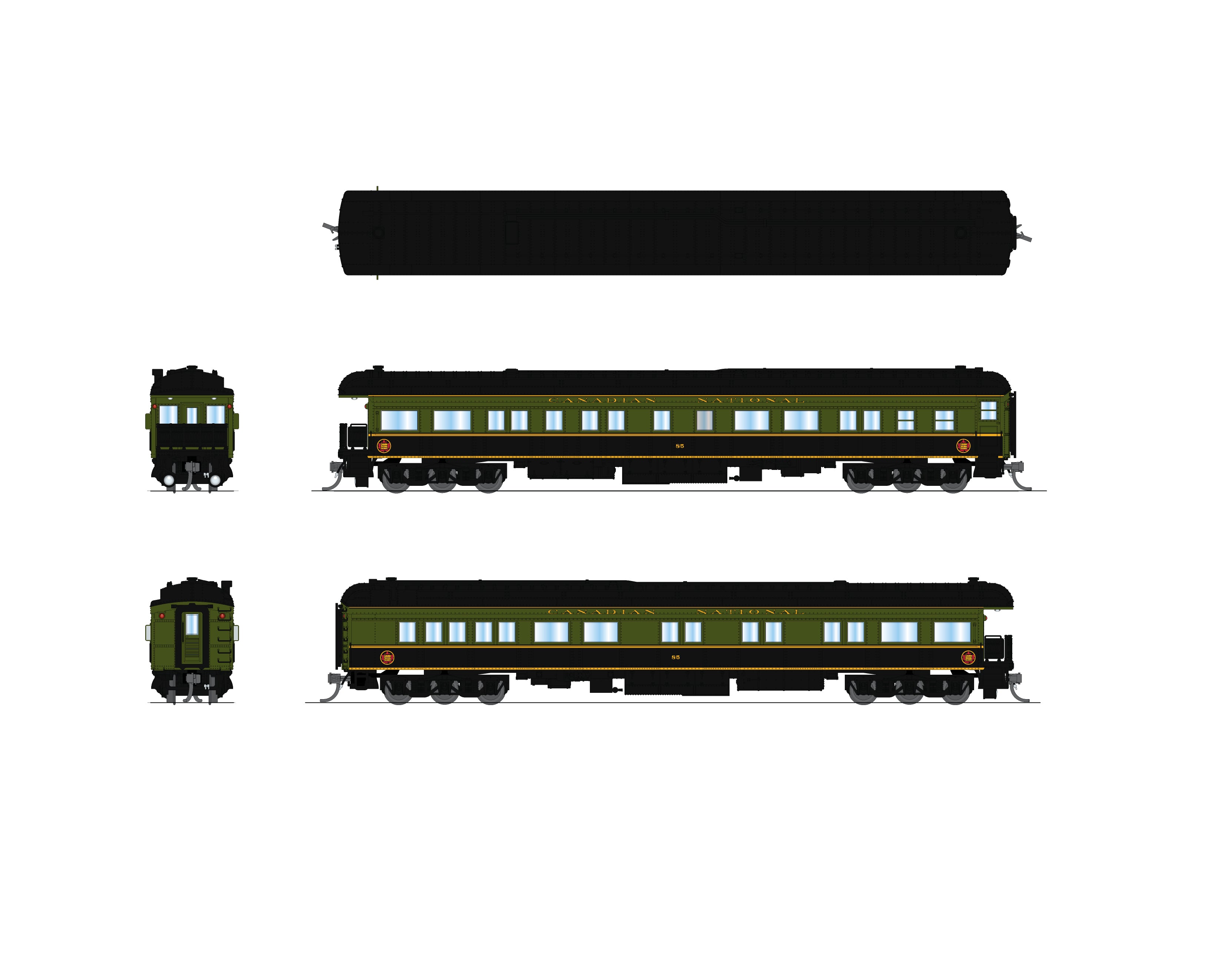10773 Canadian National Business Car #85, N Scale