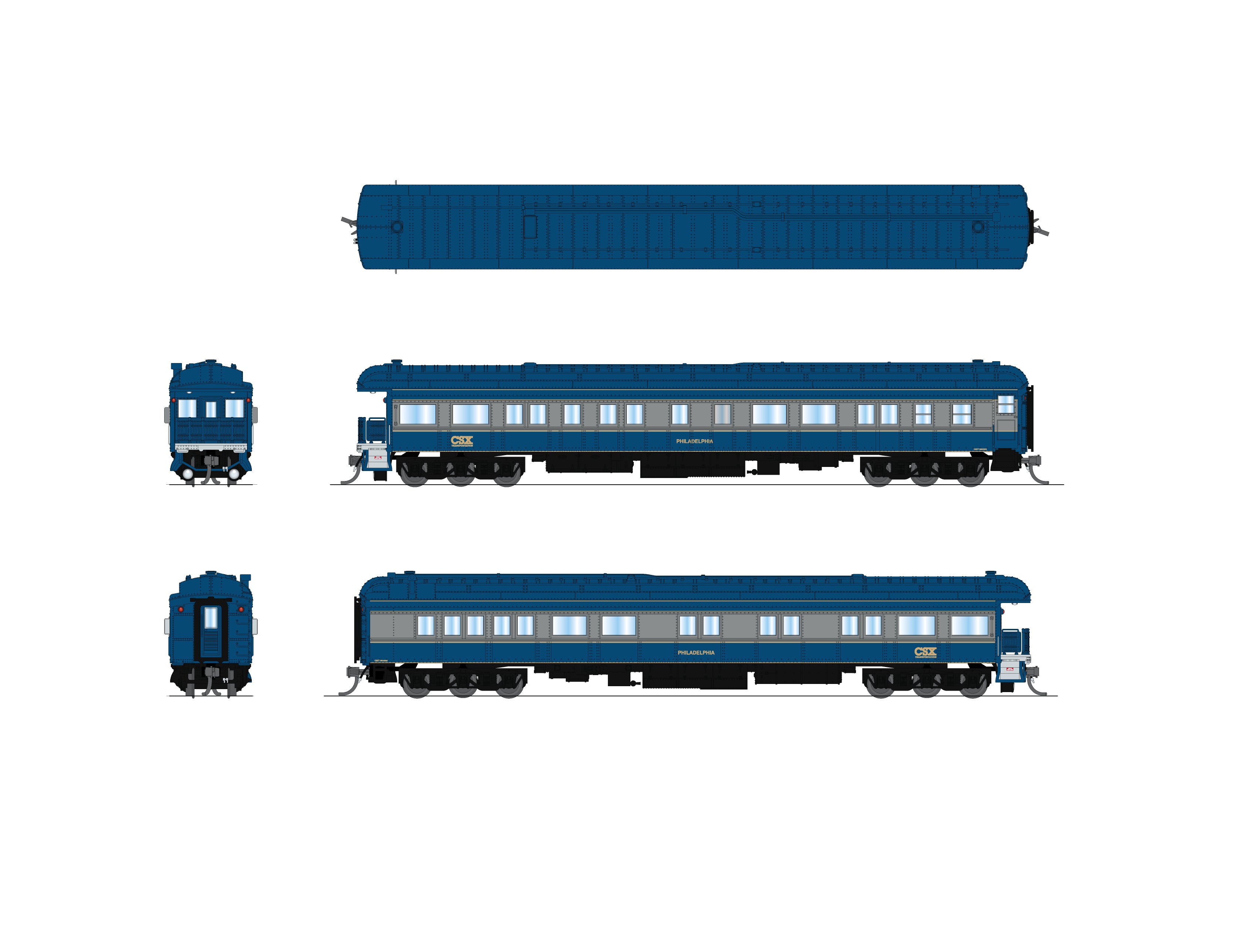 10774 CSX Business Car, "Philadelphia", N Scale