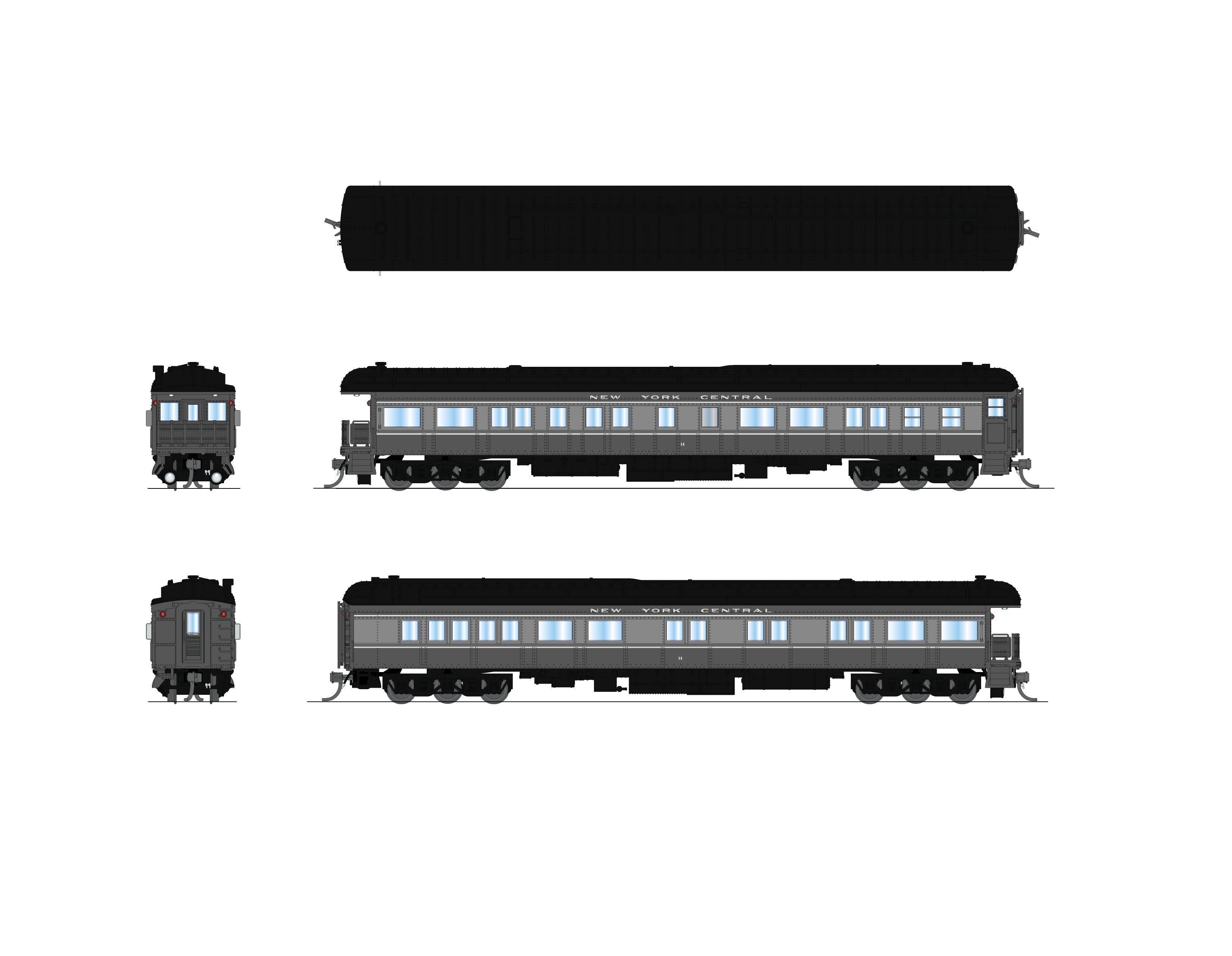 10777 New York Central Business Car, #11, N Scale