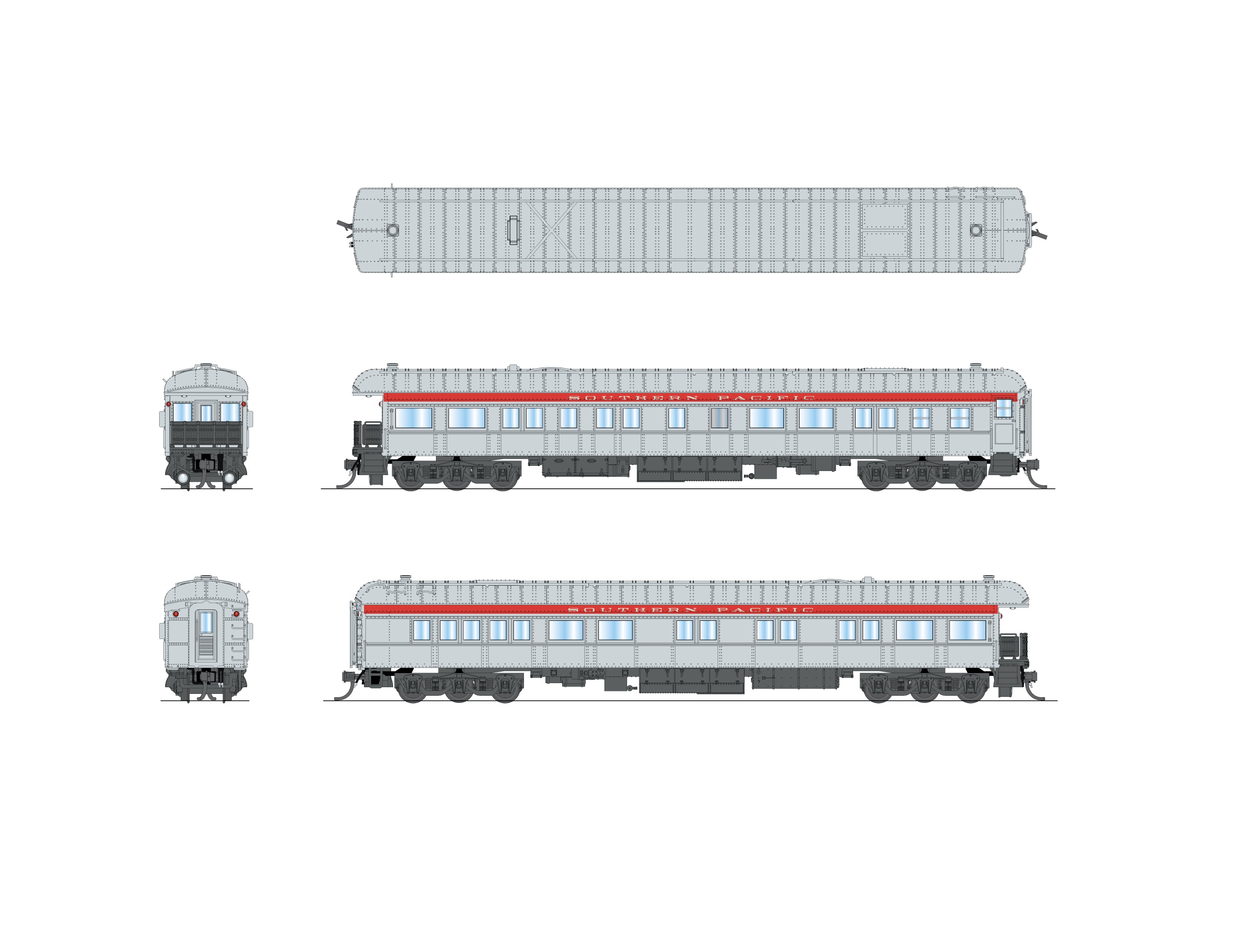 10778 Southern Pacific Business Car #100, "Airslie", N Scale