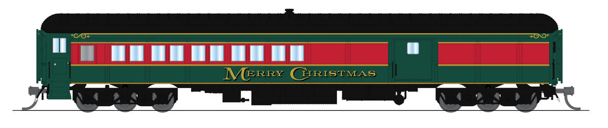 10801 Coach-Baggage Combine, Christmas Holiday Scheme, N Scale