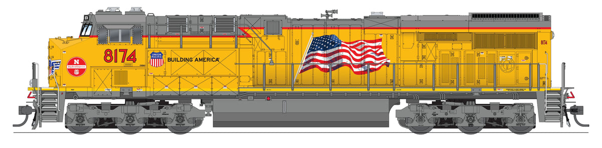 10892 GE ES44AC, UP 8174, "Big Red Express", Paragon4 Sound/DC/DCC, N (Spring Creek Exclusive)