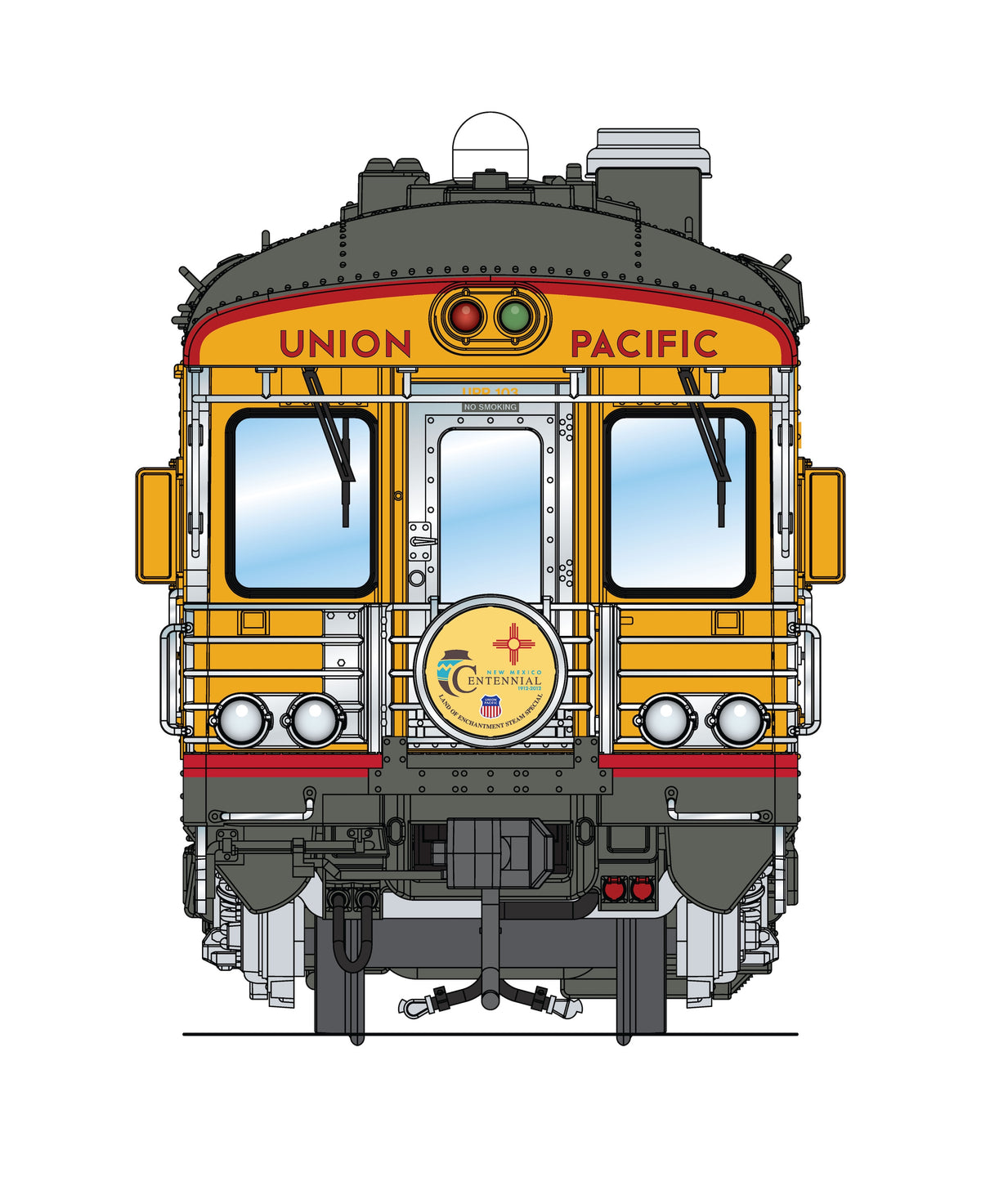 10841 Union Pacific Business Car, UP #103 "Cheyenne", New Mexico Centennial Appearance, HO Scale
