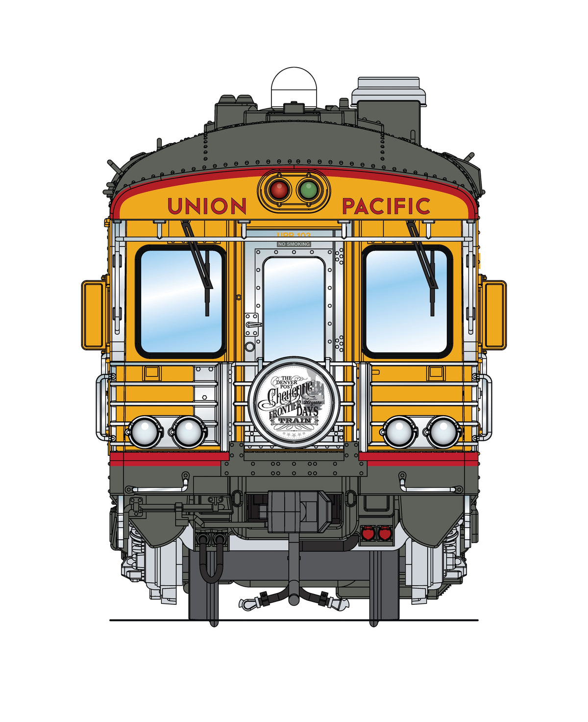 10844 Union Pacific Business Car, UP #103 "Cheyenne", 2011 Frontier Days Appearance, HO Scale