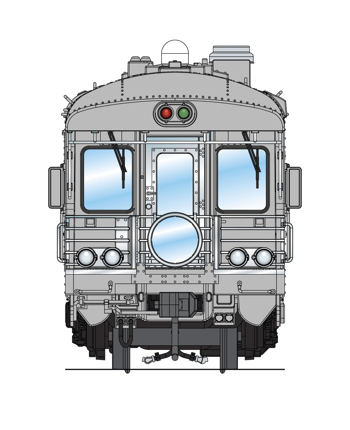 10847 Union Pacific Business Car, UP #103, Painted Primer Gray, Black Trucks, HO Scale