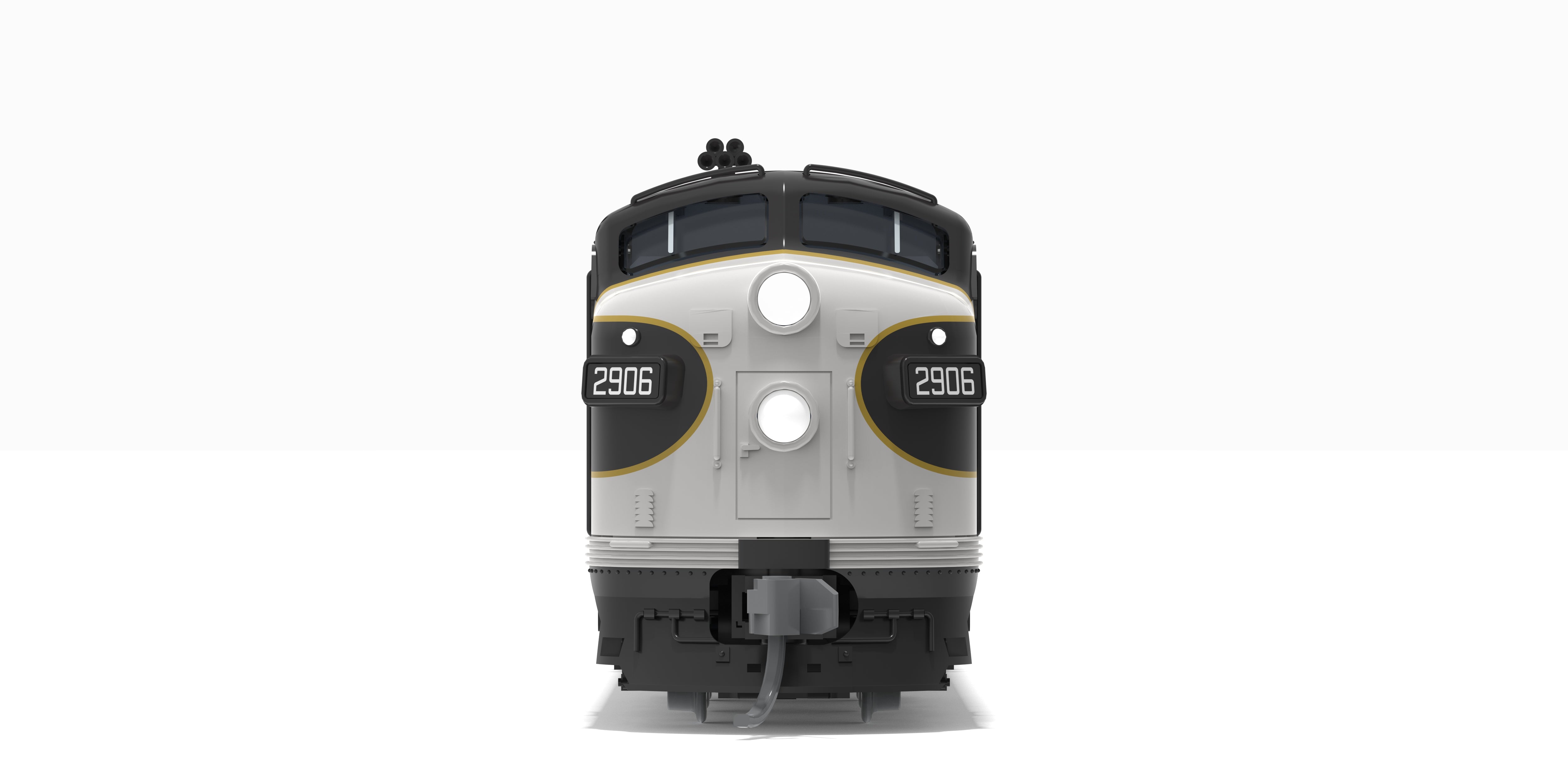 10234 EMD E7A, SOU 2906, Black Tuxedo Scheme, No-Sound / DCC-Ready, N