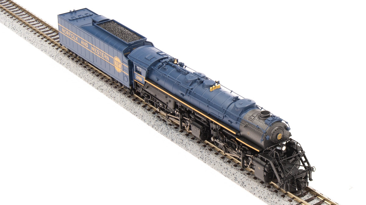 ***BLEMISHED (See photos, sold as-is) REFURBISHED BR7226 N&W Y6b 2-8-8-2, #2198, 1960's Blue, 22I tender, Paragon4 Sound/DC/DCC, N (Fantasy Paint Scheme)