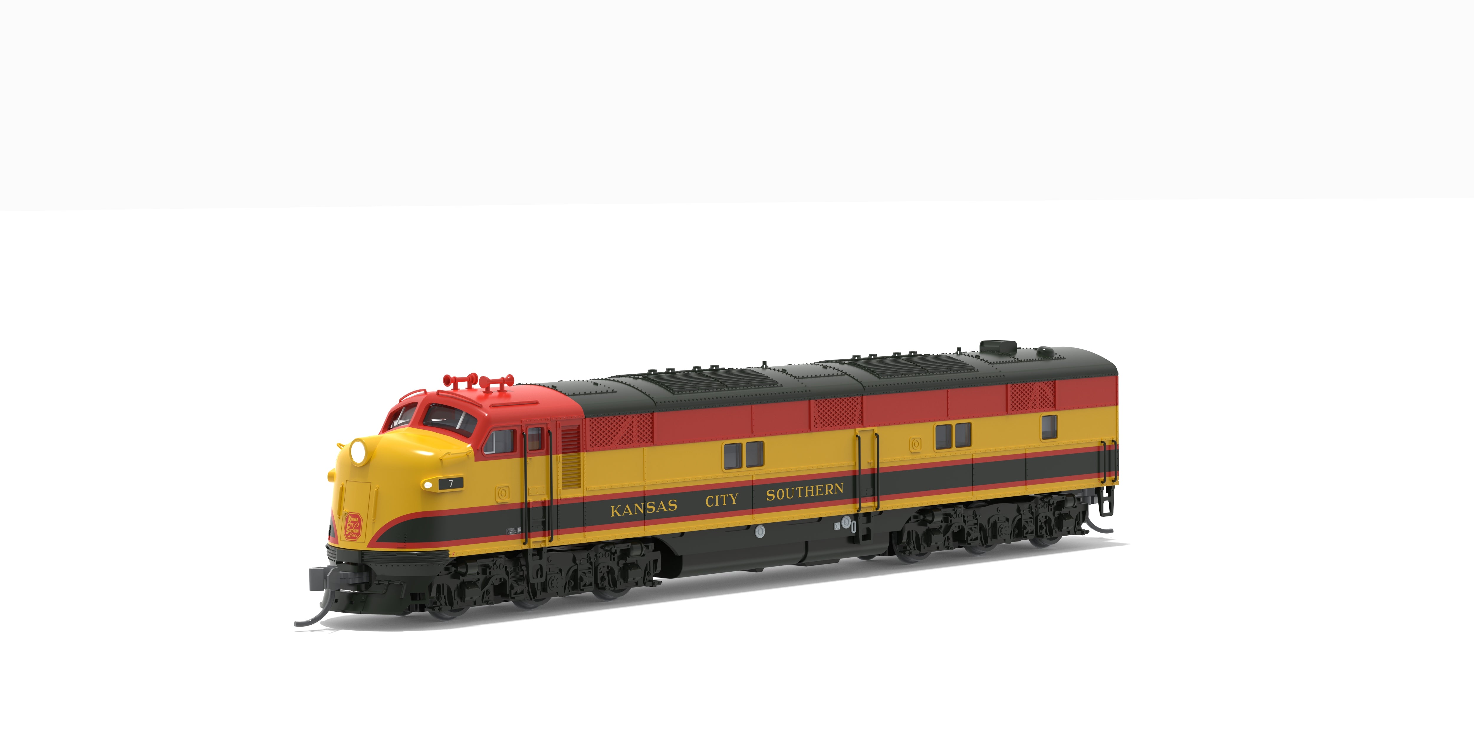 10269 EMD E7A, KCS #11, Southern Belle Scheme, No-Sound / DCC-Ready, N (Midwest Model Railroad Exclusive)