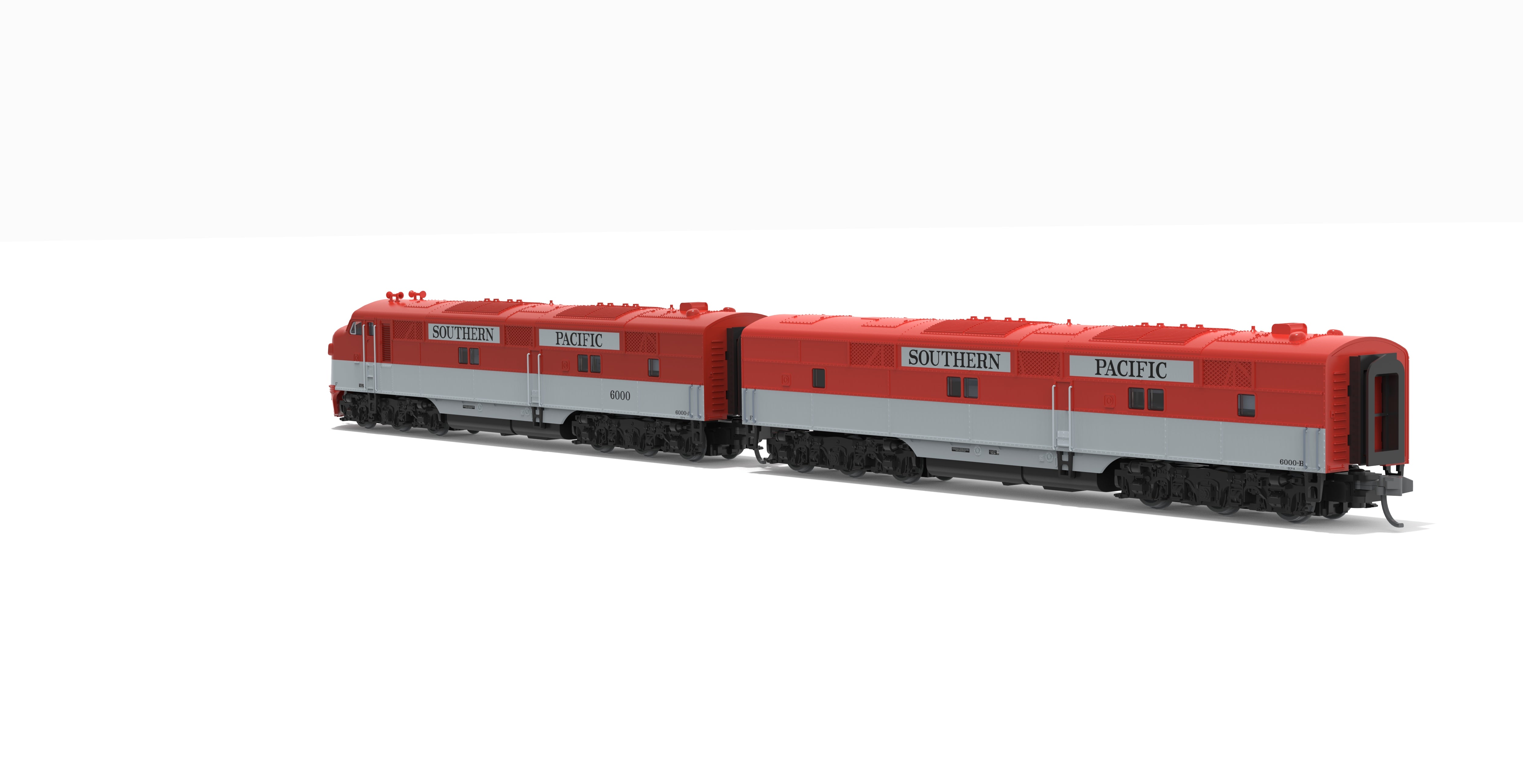 10246 EMD E7 A-B Set, SP 6000A / 6000B, Golden State Scheme, A-unit Paragon4 Sound/DC/DCC, Unpowered B-unit, N (Lowell Smith Exclusive)