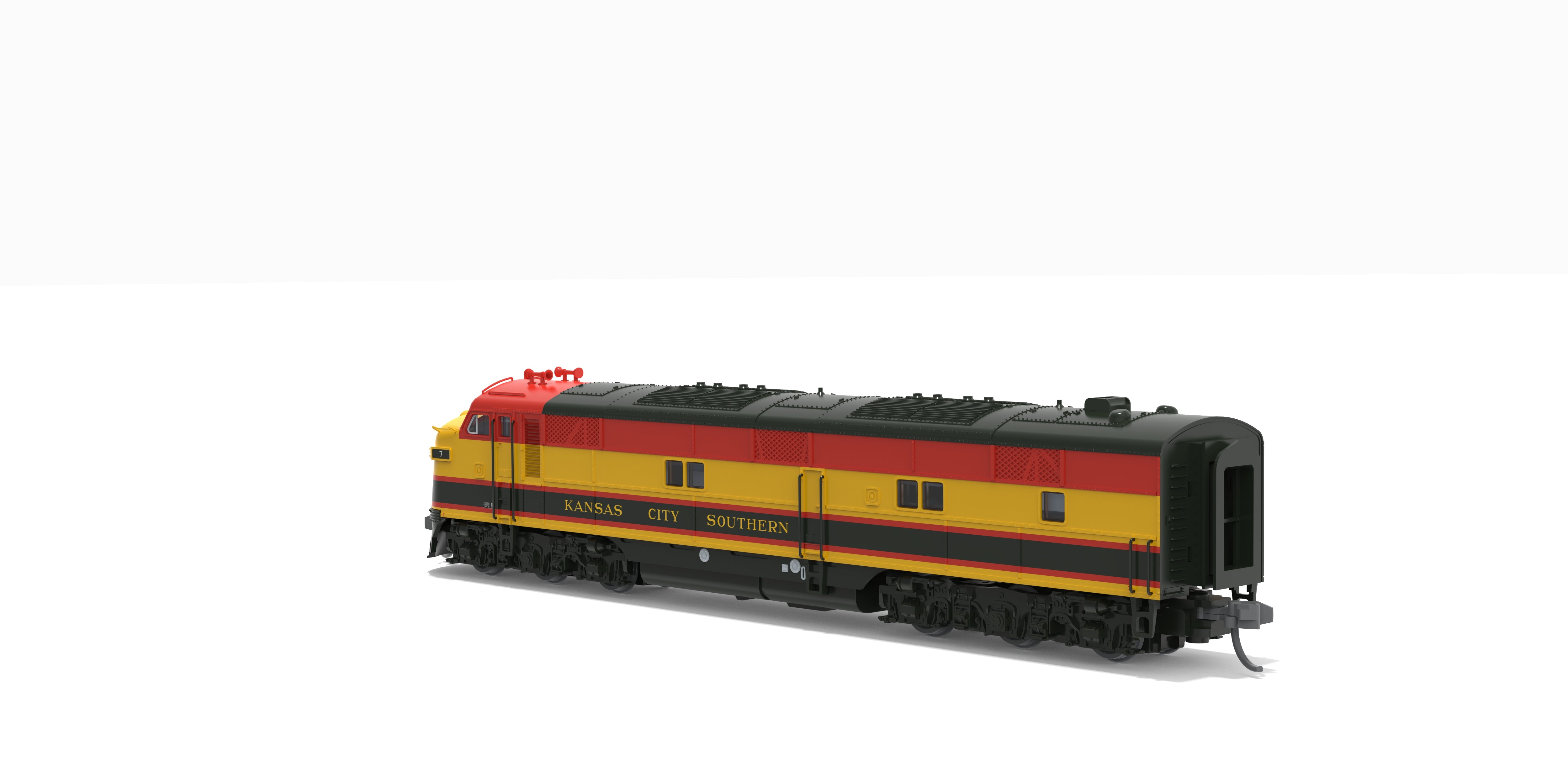 10266 EMD E7A, KCS #7, Southern Belle Scheme, Paragon4 Sound/DC/DCC, N (Midwest Model Railroad Exclusive)