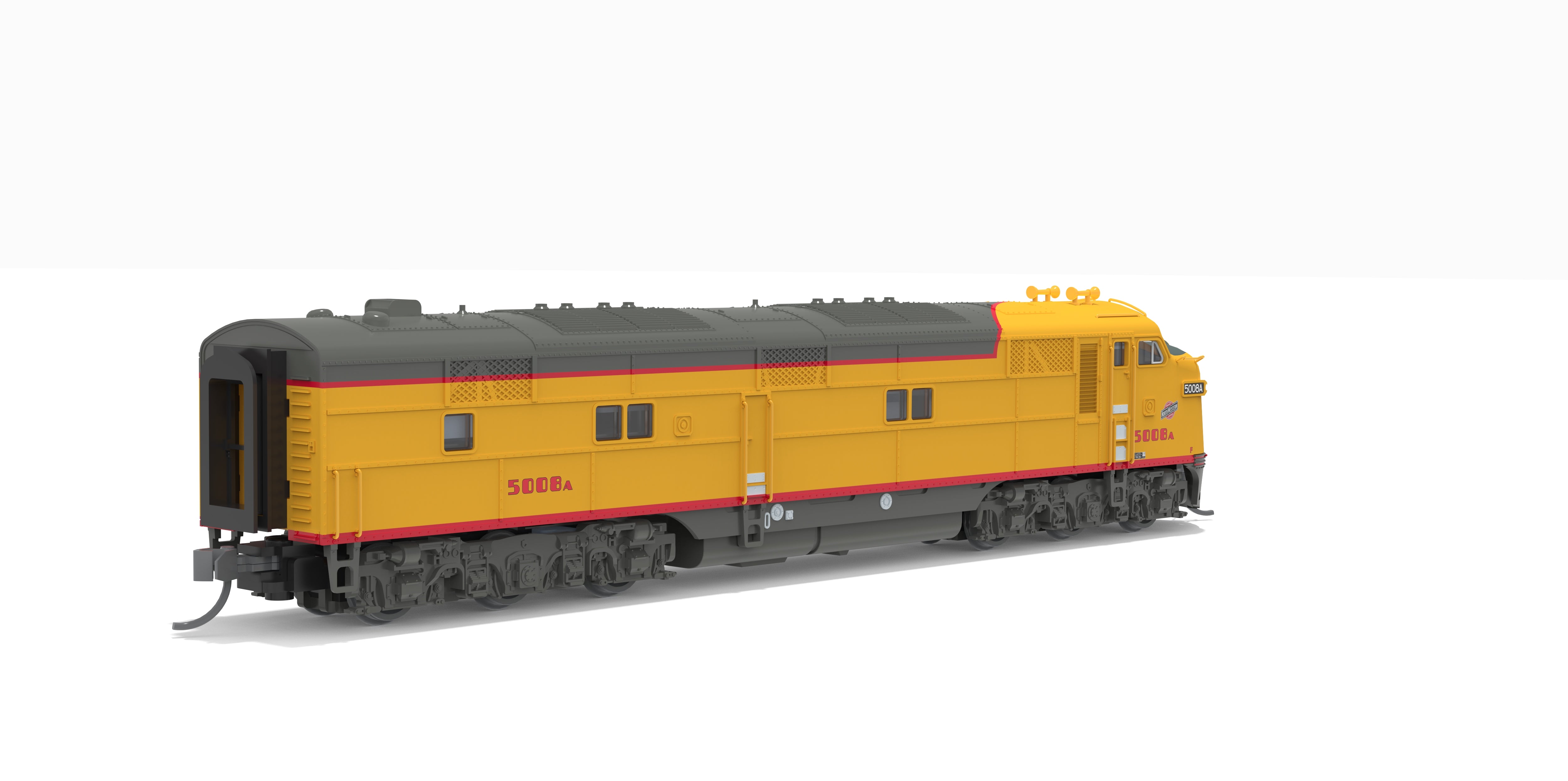 10264 EMD E7A, C&NW 5008A, Streamliner Scheme, No-Sound / DCC-Ready, N (Pioneer Trains Exclusive)