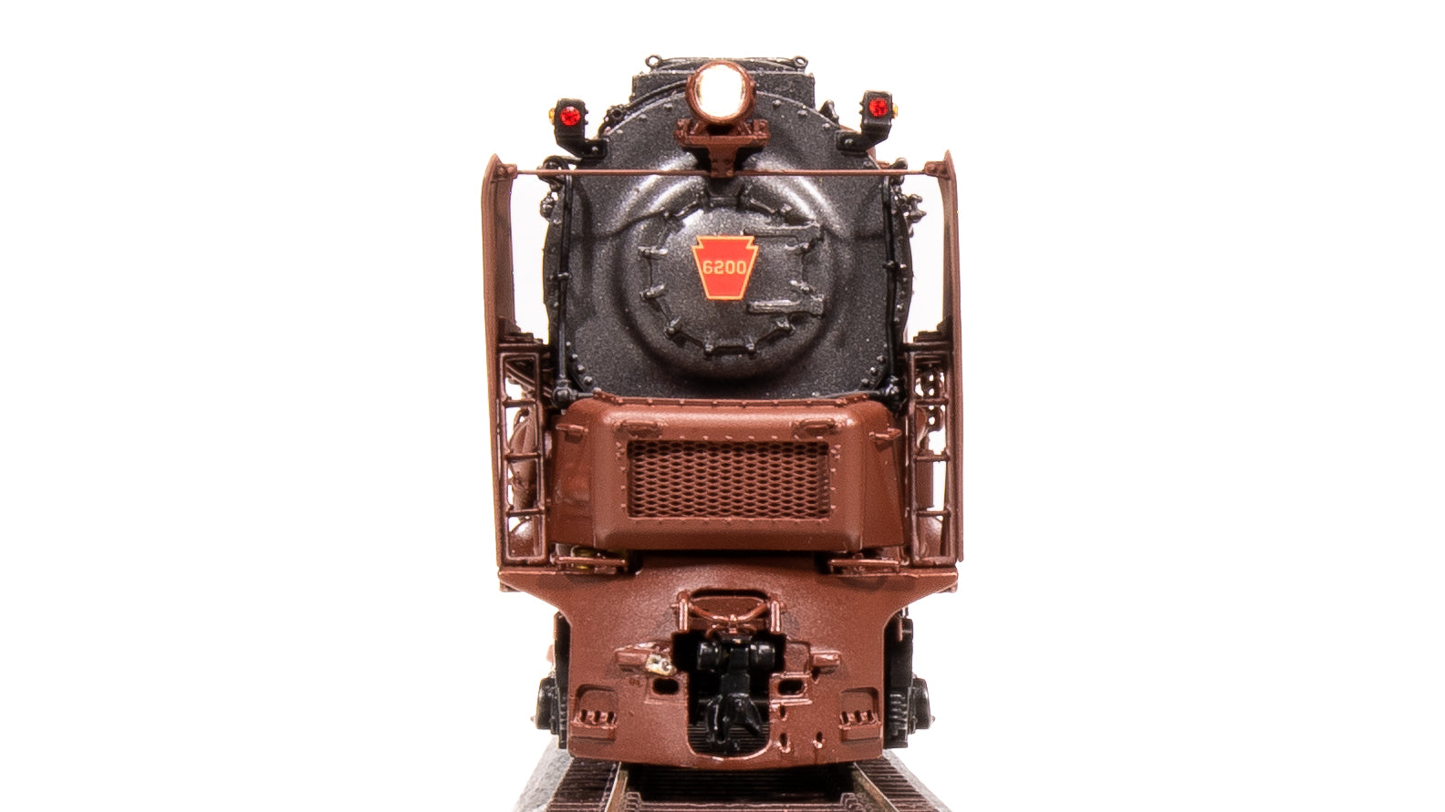 6188 PRR S2 6-8-6 Turbine #6200, Tuscan Red w/ 5-Stripes, w/ Large Smoke Deflectors, Paragon4 Sound/DC/DCC, Smoke, HO (Fantasy Paint Scheme) Default Title