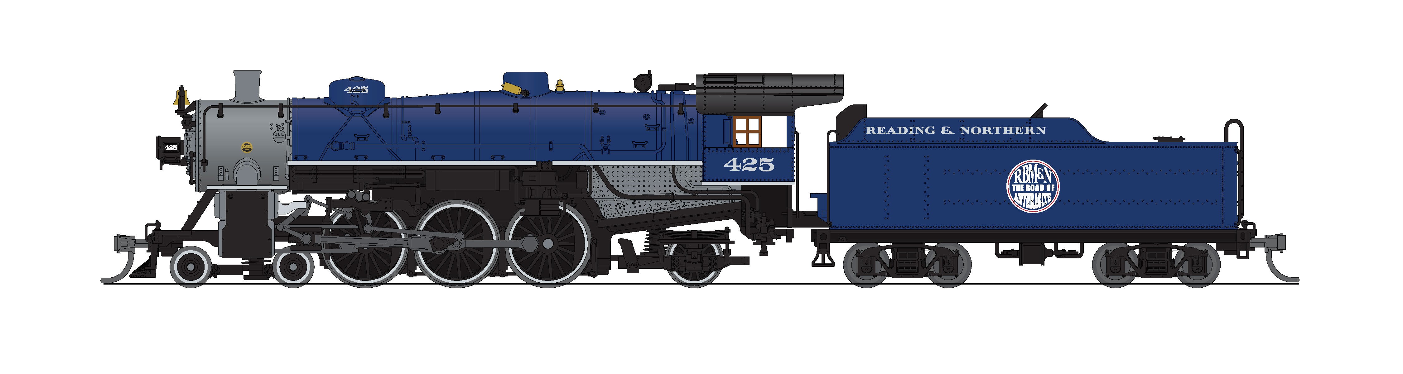 10413 Light Pacific 4-6-2, RBMN 425, Light Blue (2007-2015), No-Sound / DCC-Ready, N