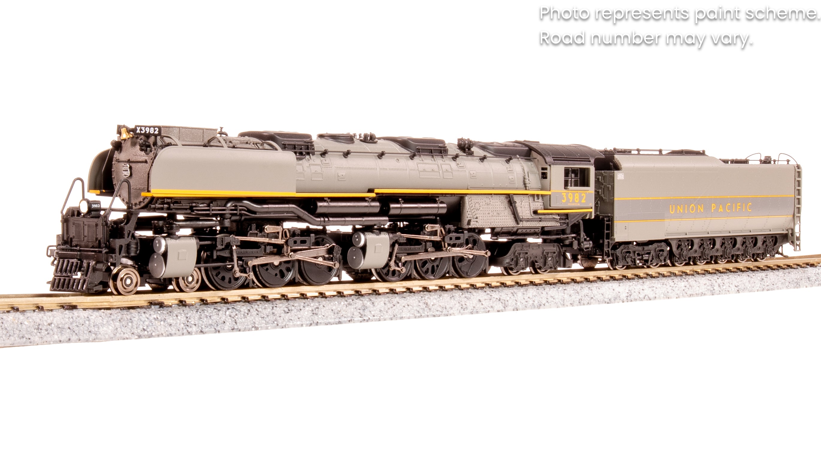 6984 UP Challenger 4-6-6-4, #3982, Two-tone Gray, Oil Tender, w/ wind wings, Paragon4 Sound/DC/DCC, Smoke, N