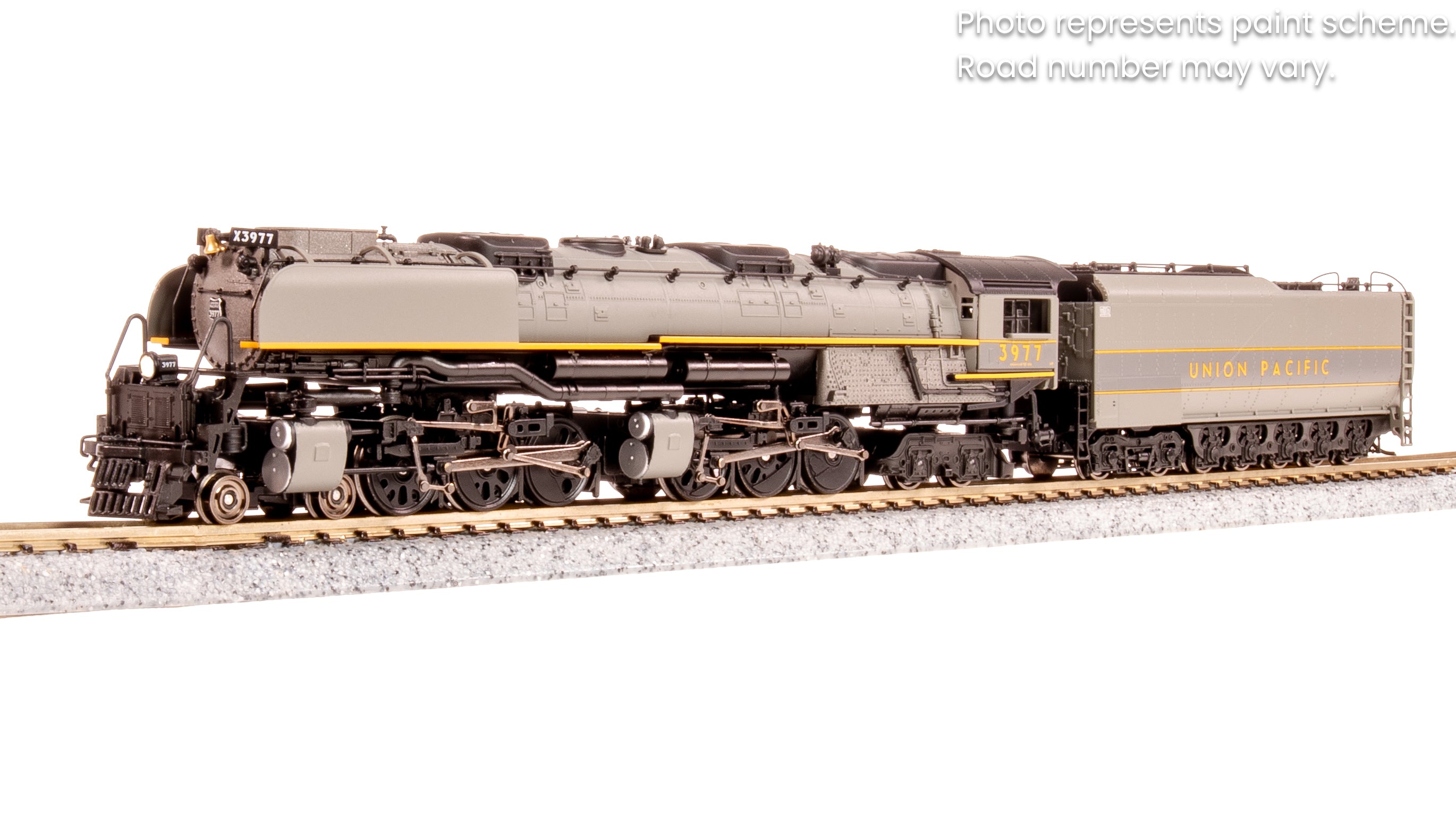6985 UP Challenger 4-6-6-4, #3977, Museum Version, Two-tone Gray, Oil Tender, w/ wind wings, Paragon4 Sound/DC/DCC, Smoke, N