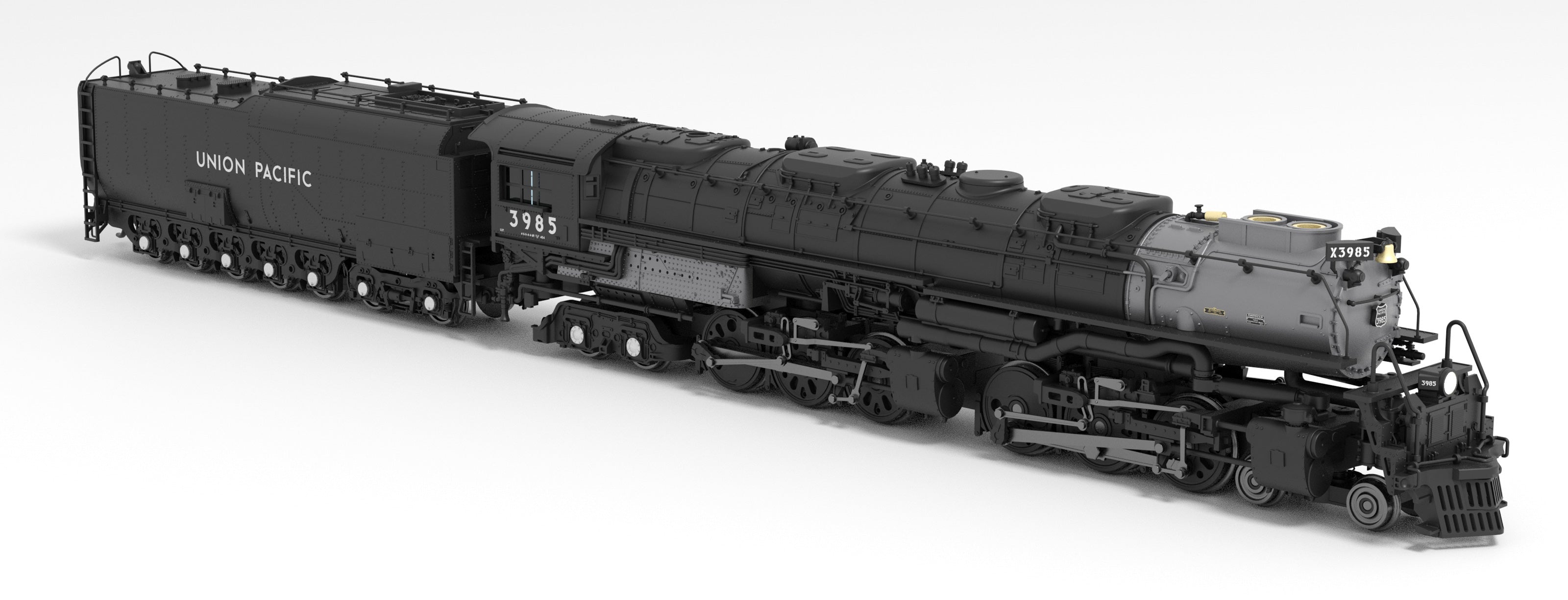 REFURBISHED R6986 UP Challenger 4-6-6-4, #3985 Excursion Locomotive, Oil Tender, Black & Graphite, Paragon4 Sound/DC/DCC, Smoke, N