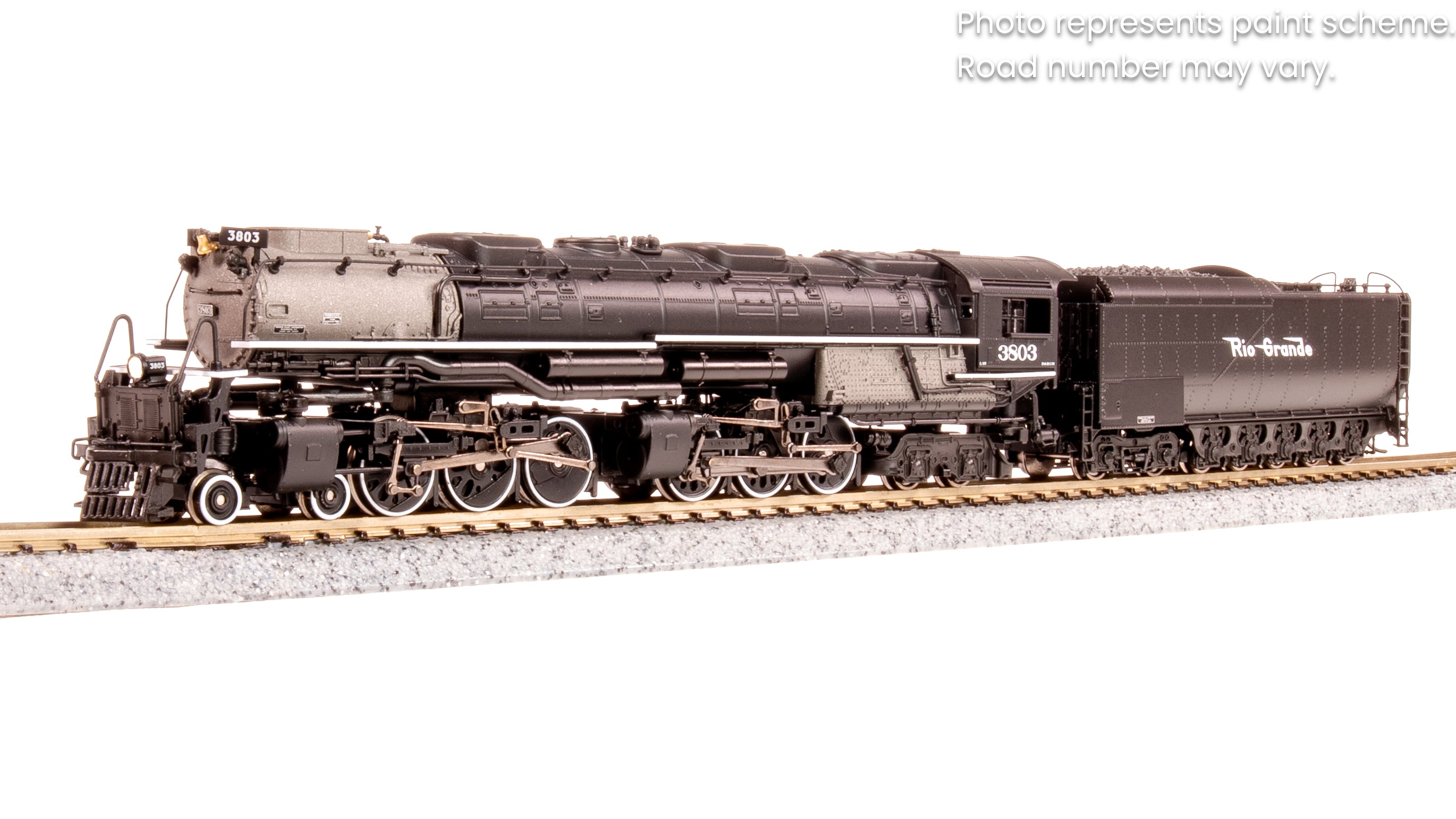 6987 D&RGW Challenger 4-6-6-4, #3803, Black & Graphite, Coal Tender, Paragon4 Sound/DC/DCC, Smoke, N