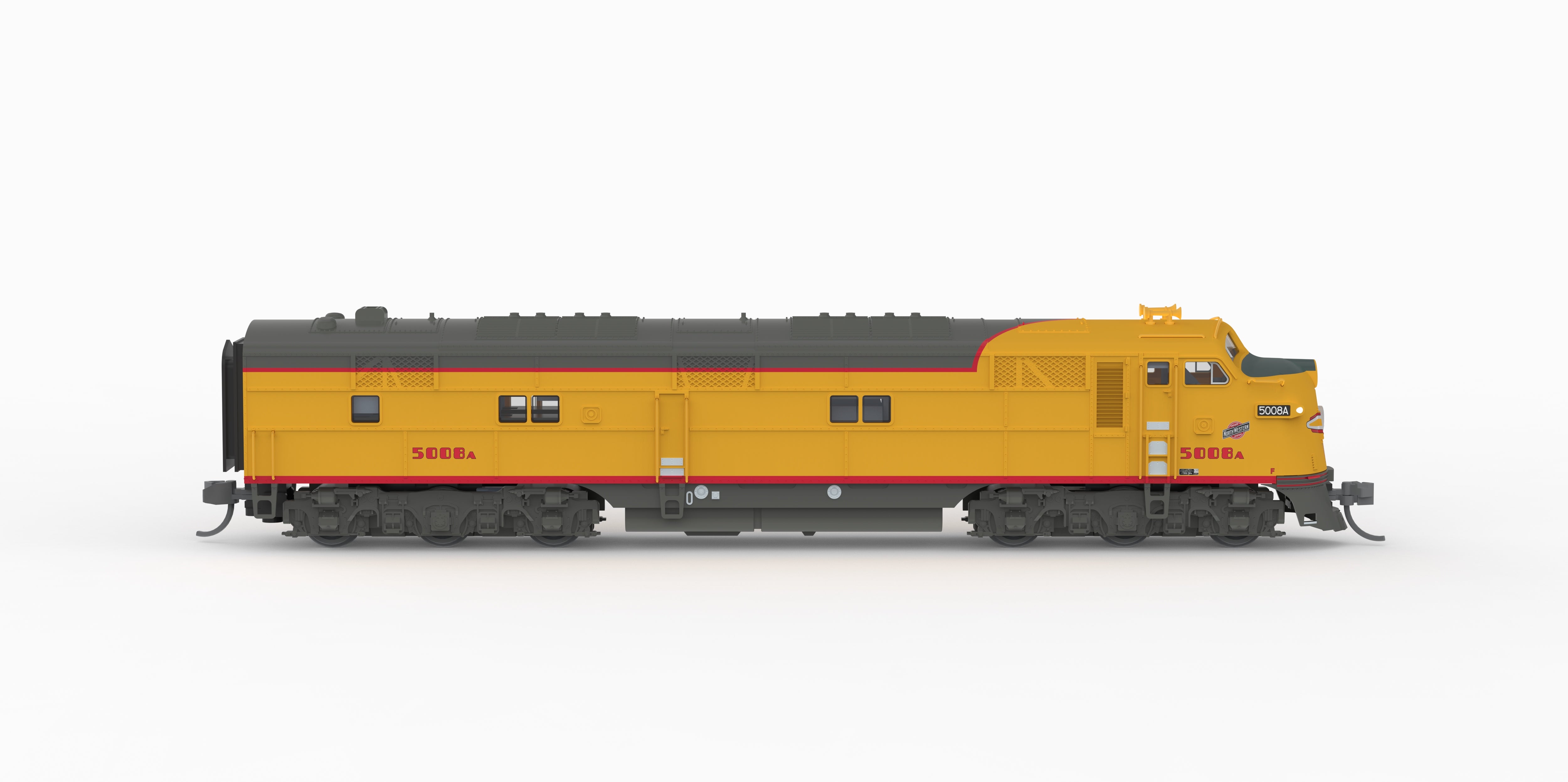 10265 EMD E7A, C&NW 5008B, Streamliner Scheme, No-Sound / DCC-Ready, N (Pioneer Trains Exclusive)