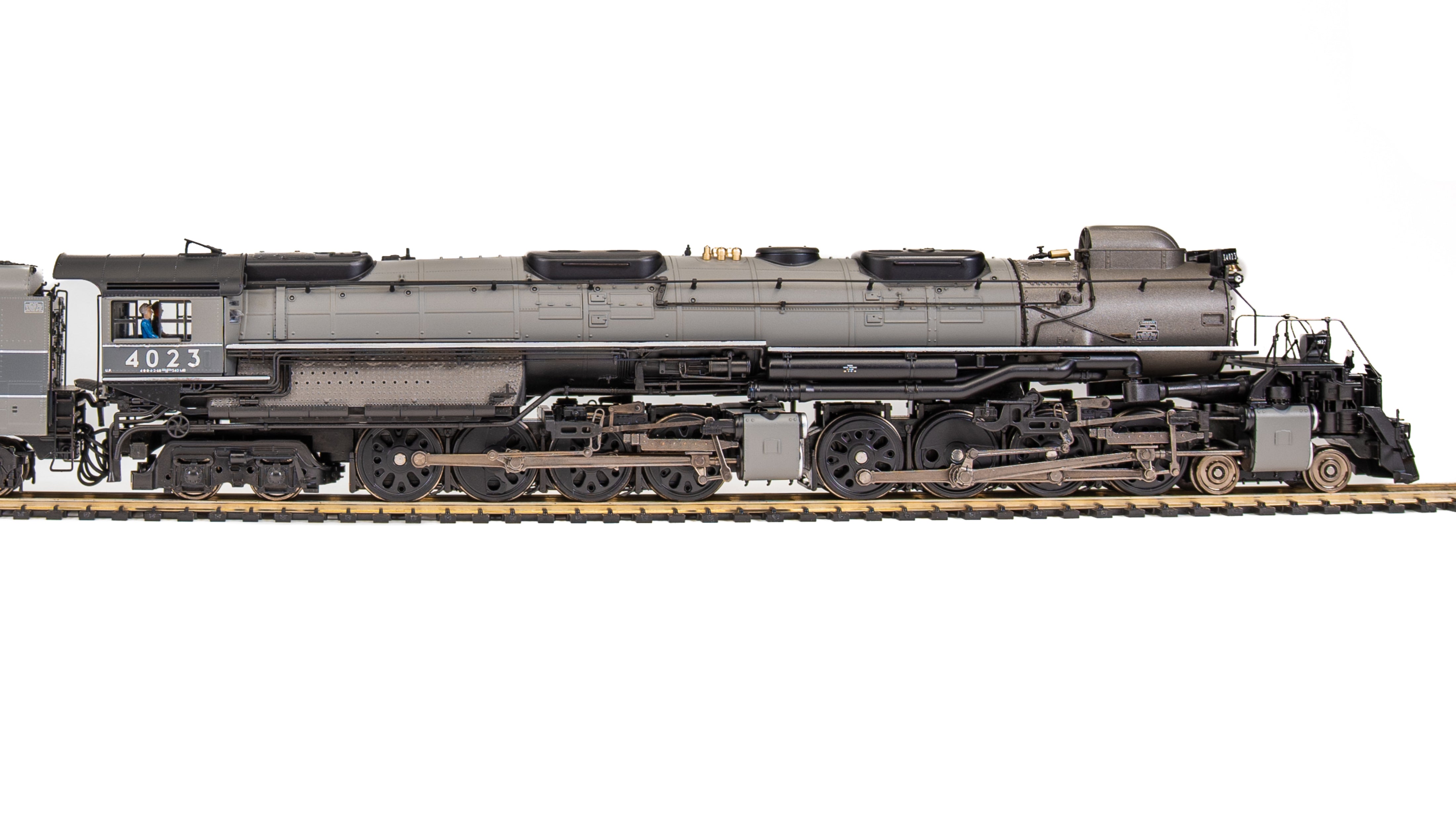 7059 UP Big Boy #4023, Two-Tone Gray w/ Aluminum, Wilson Aftercooler, 25-C-400 Coal Tender, Paragon4 Sound/DC/DCC, Smoke, HO (Fantasy Paint Scheme) Default Title