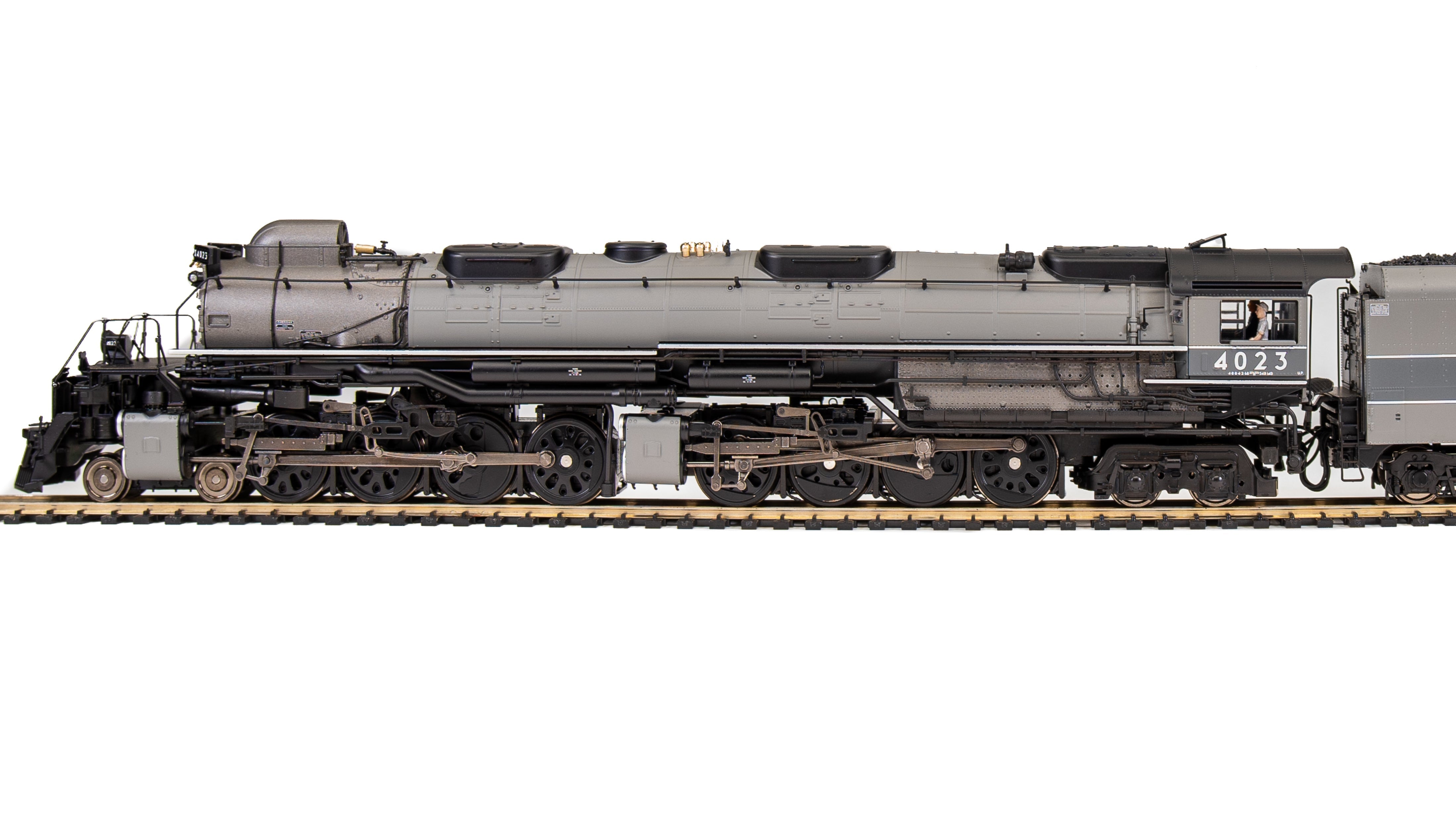 7059 UP Big Boy #4023, Two-Tone Gray w/ Aluminum, Wilson Aftercooler, 25-C-400 Coal Tender, Paragon4 Sound/DC/DCC, Smoke, HO (Fantasy Paint Scheme) Default Title