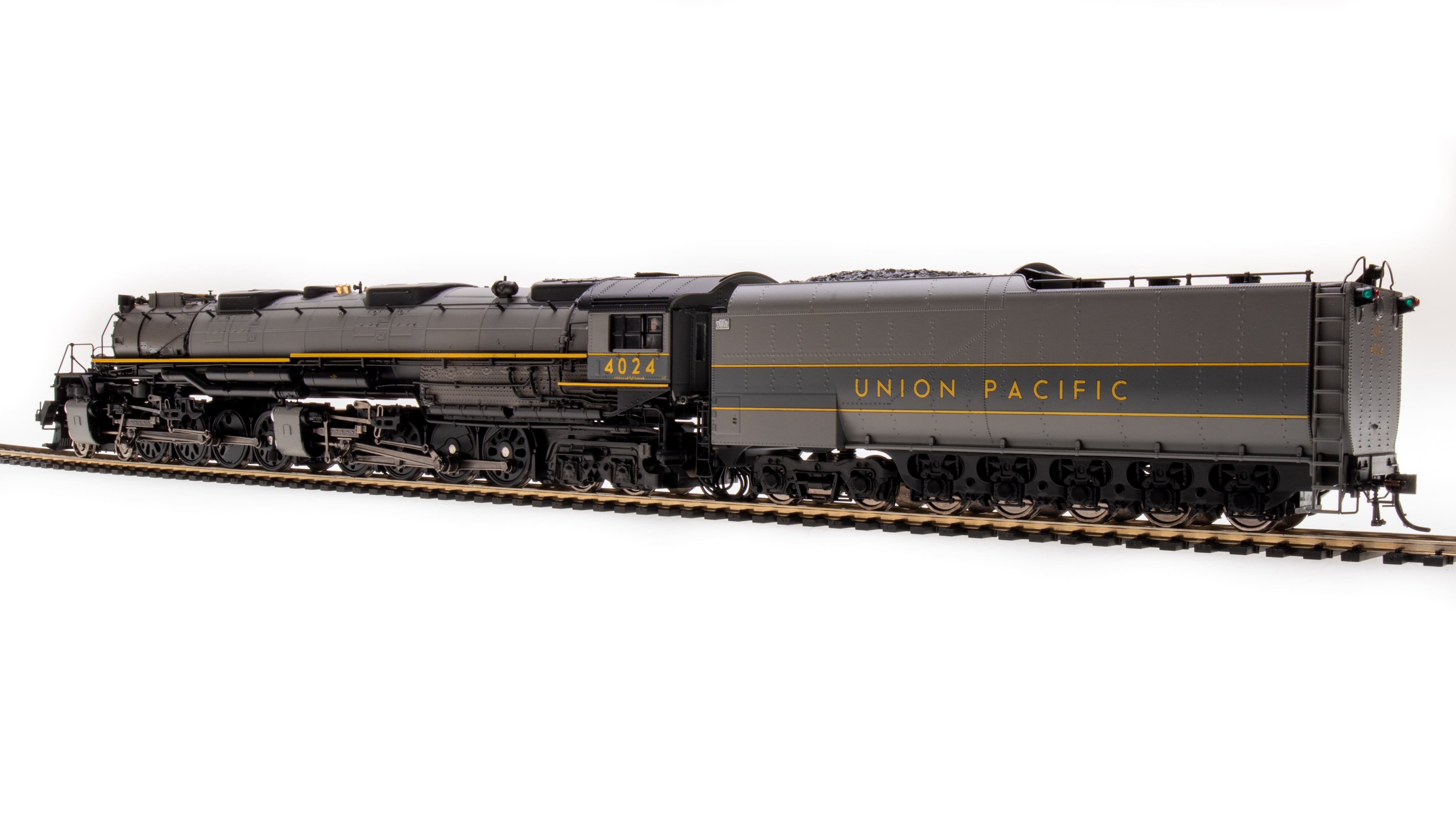7060 UP Big Boy #4024, Two-Tone Gray w/ Yellow, Wilson Aftercooler, 25-C-400 Coal Tender, Paragon4 Sound/DC/DCC, Smoke, HO (Fantasy Paint Scheme) Default Title