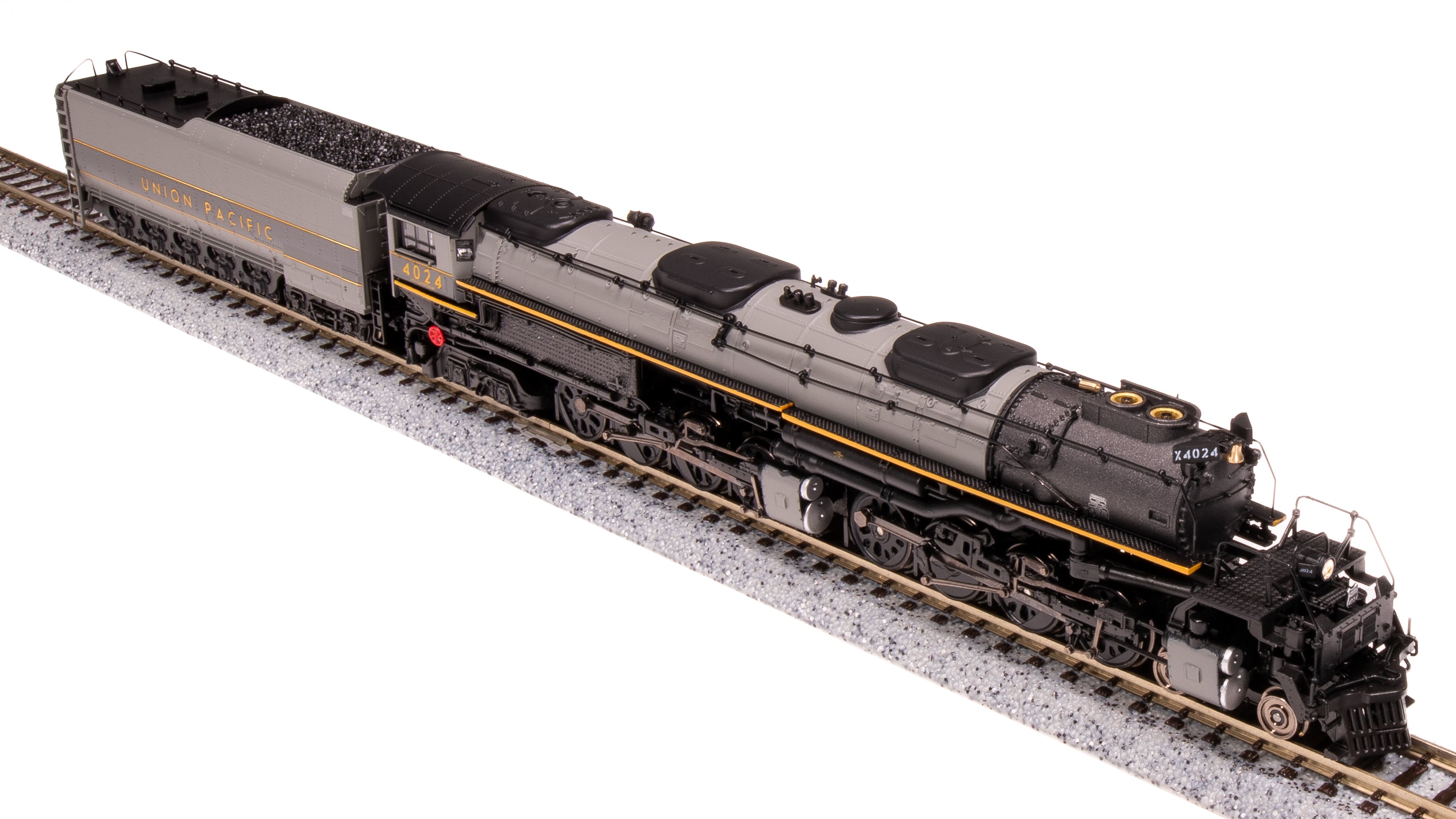 7239 UP Big Boy #4024, Two-Tone Gray w/ Yellow, Wilson Aftercooler, 25-C-400 Coal Tender, Paragon4 Sound/DC/DCC, Smoke, N (Fantasy Paint Scheme) Default Title
