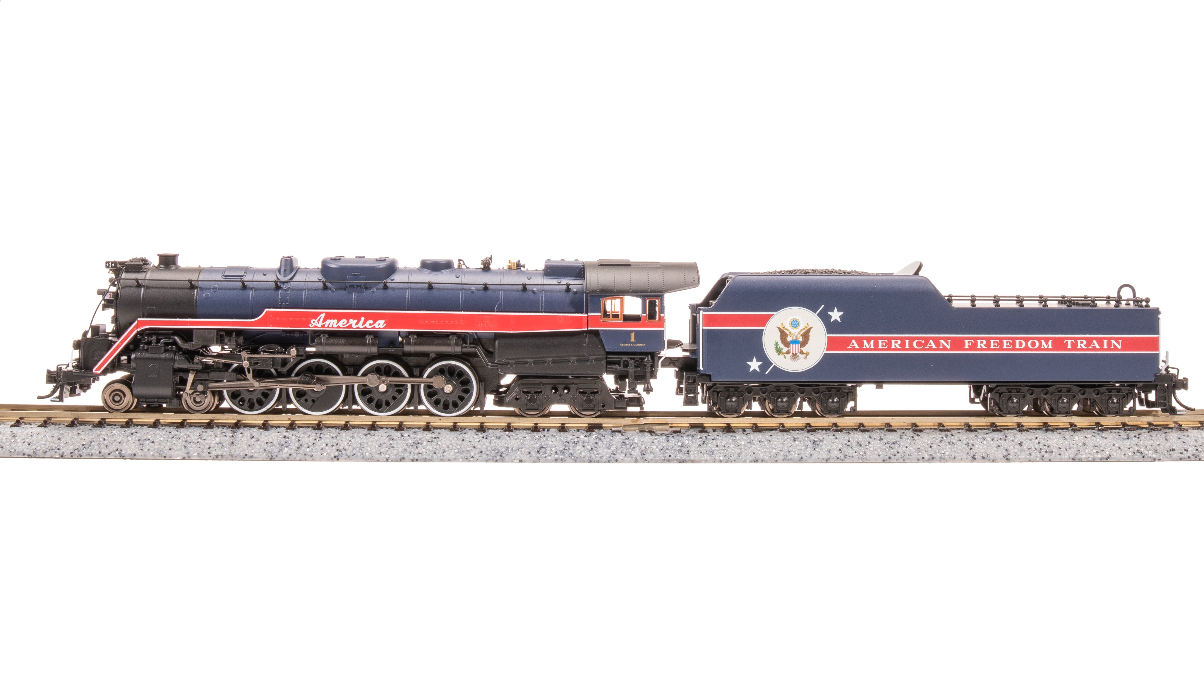 7407 Reading T1 4-8-4, 1976 American Freedom Train #1, Paragon4 Sound/DC/DCC, Smoke, N