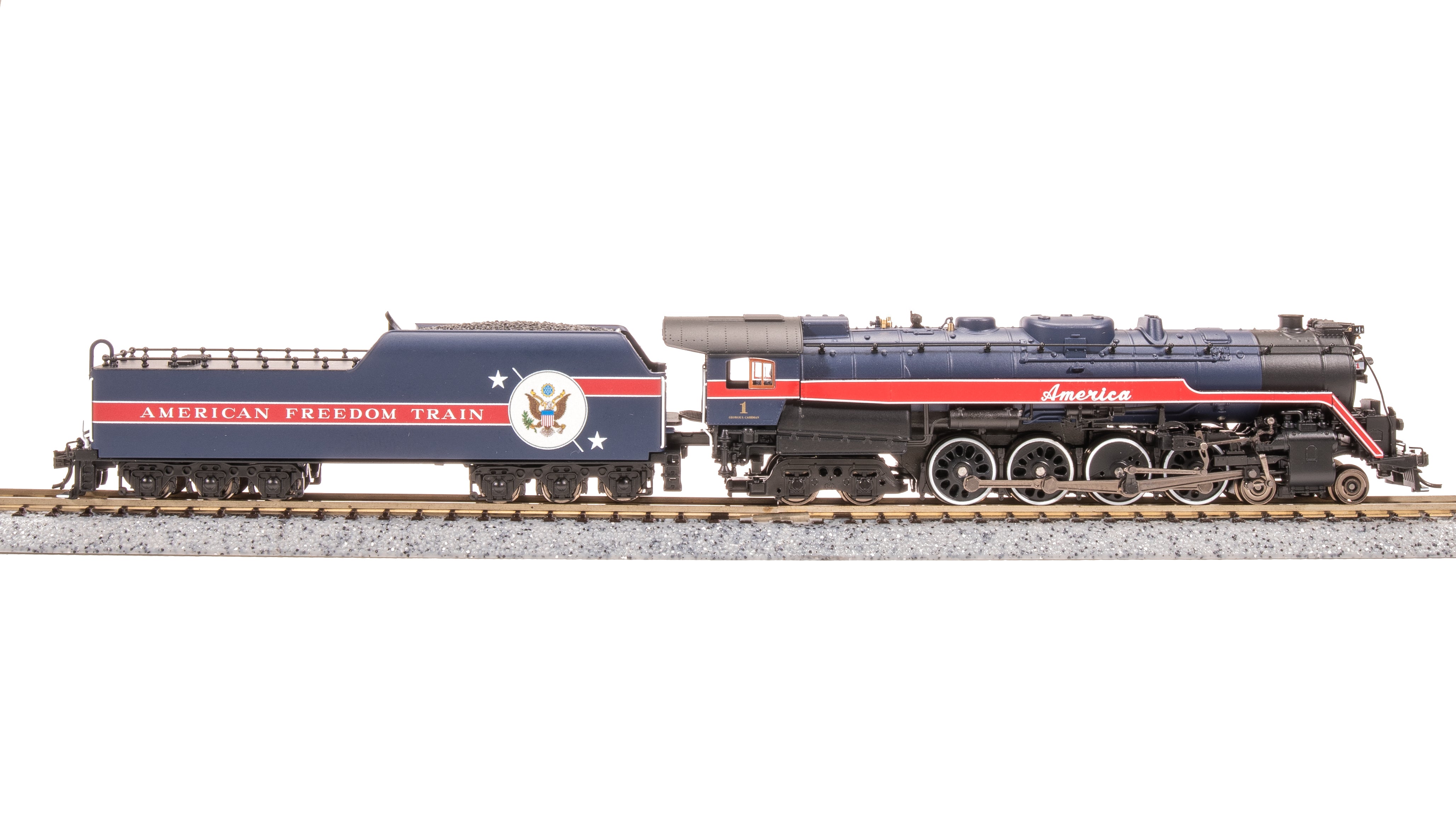 7407 Reading T1 4-8-4, 1976 American Freedom Train #1, Paragon4 Sound/DC/DCC, Smoke, N