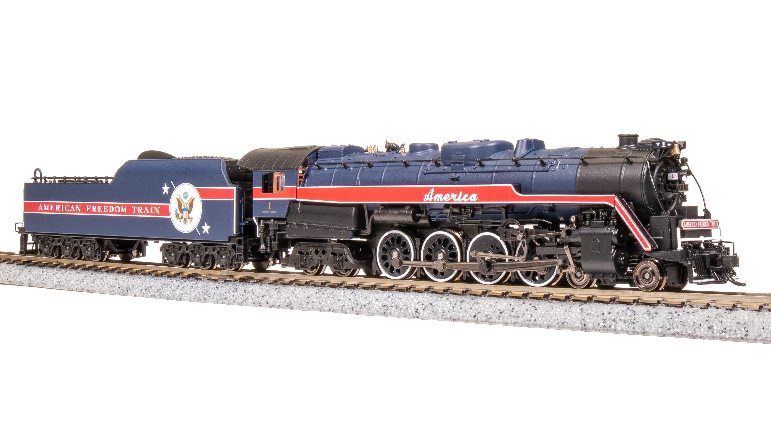 7407 Reading T1 4-8-4, 1976 American Freedom Train #1, Paragon4 Sound/DC/DCC, Smoke, N