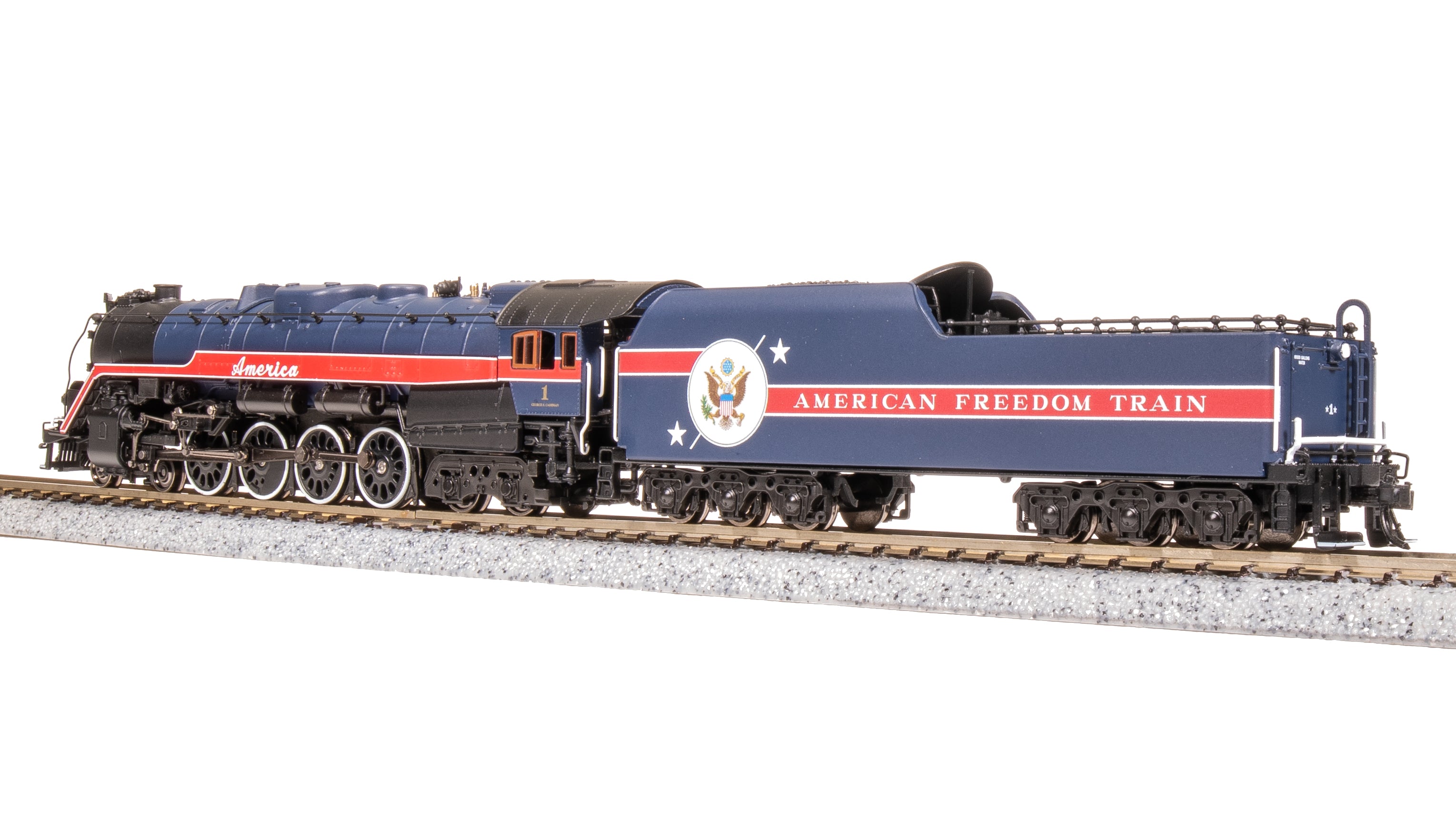 7407 Reading T1 4-8-4, 1976 American Freedom Train #1, Paragon4 Sound/DC/DCC, Smoke, N