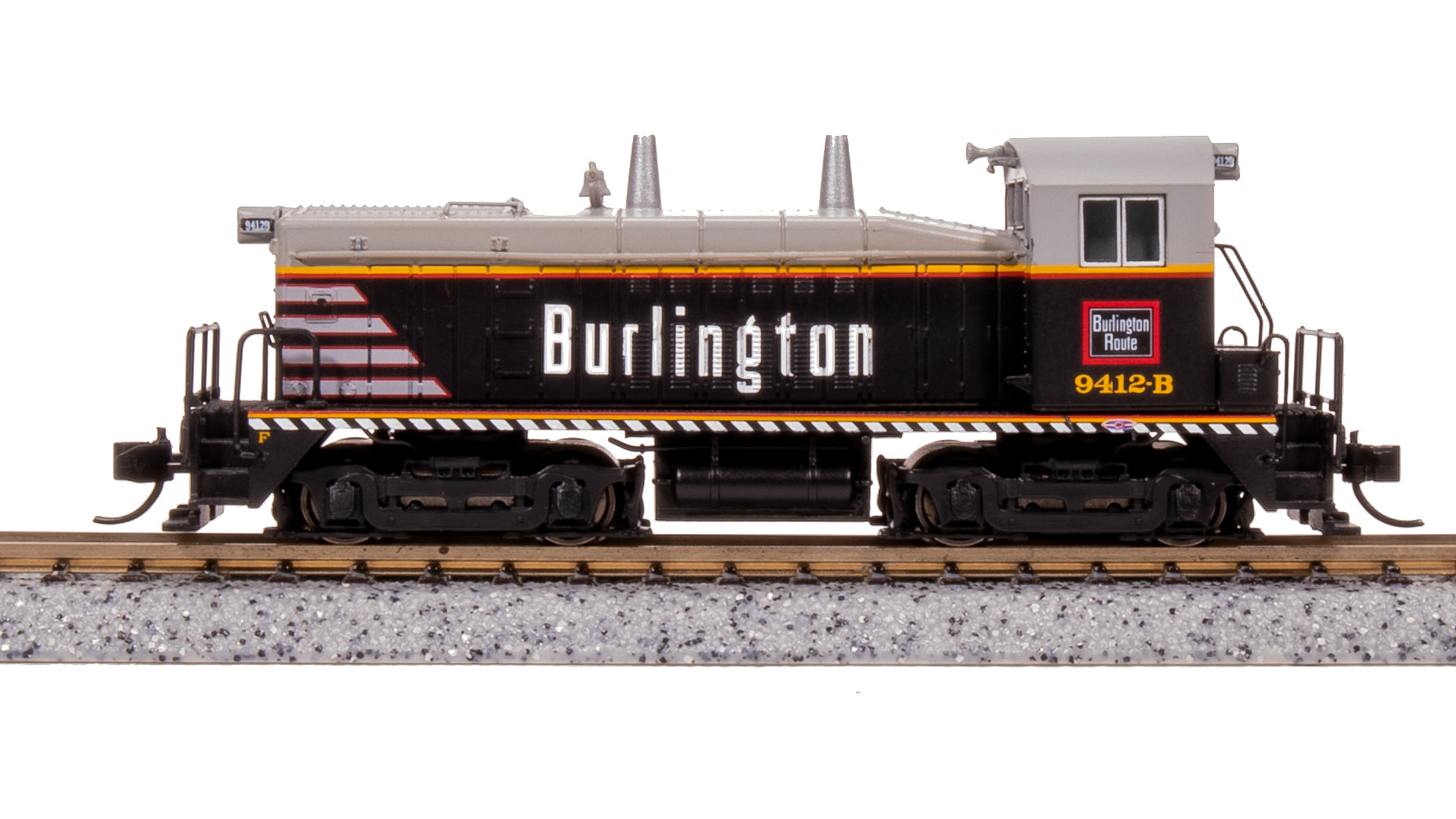 7487 EMD NW2, CBQ 9412B, "Burlington" billboard, Paragon4 Sound/DC/DCC, N Default Title