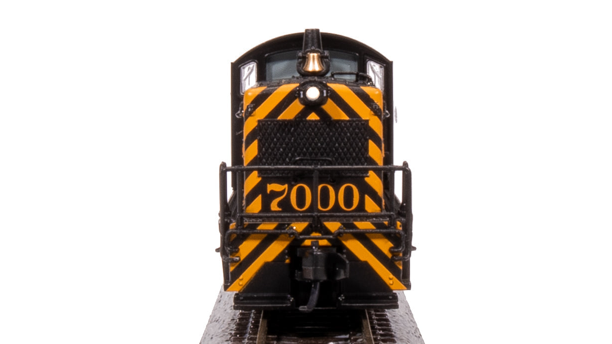 **(BLEMISHED, SEE PHOTOS, SOLD AS IS) REFURBISHED BR7490 EMD NW2, DRGW 100, Black & Gold, Paragon4 Sound/DC/DCC, N