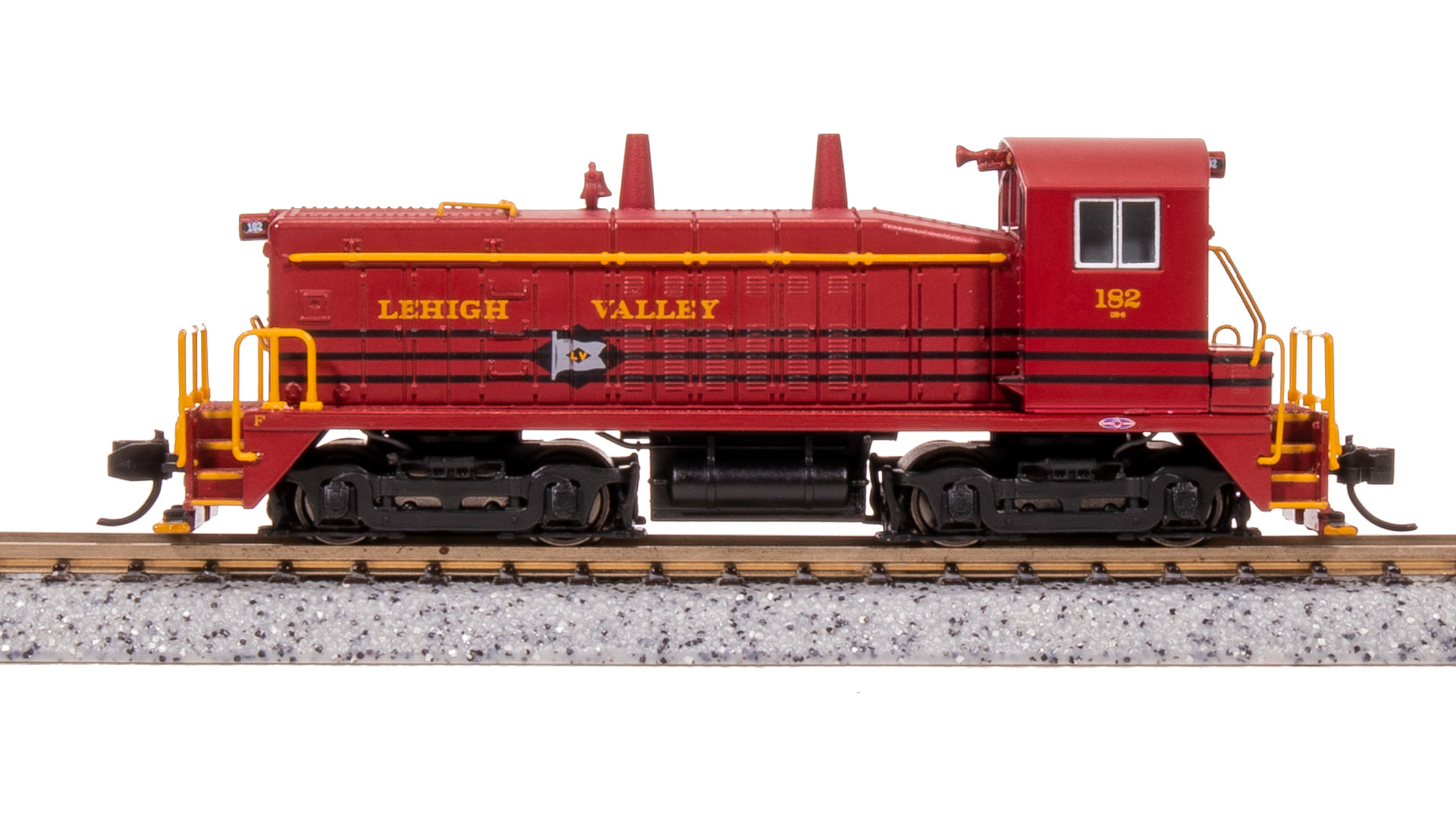 7495 EMD NW2, LV 185, Cornell Red w/ Black Stripes, Paragon4 Sound/DC/DCC, N