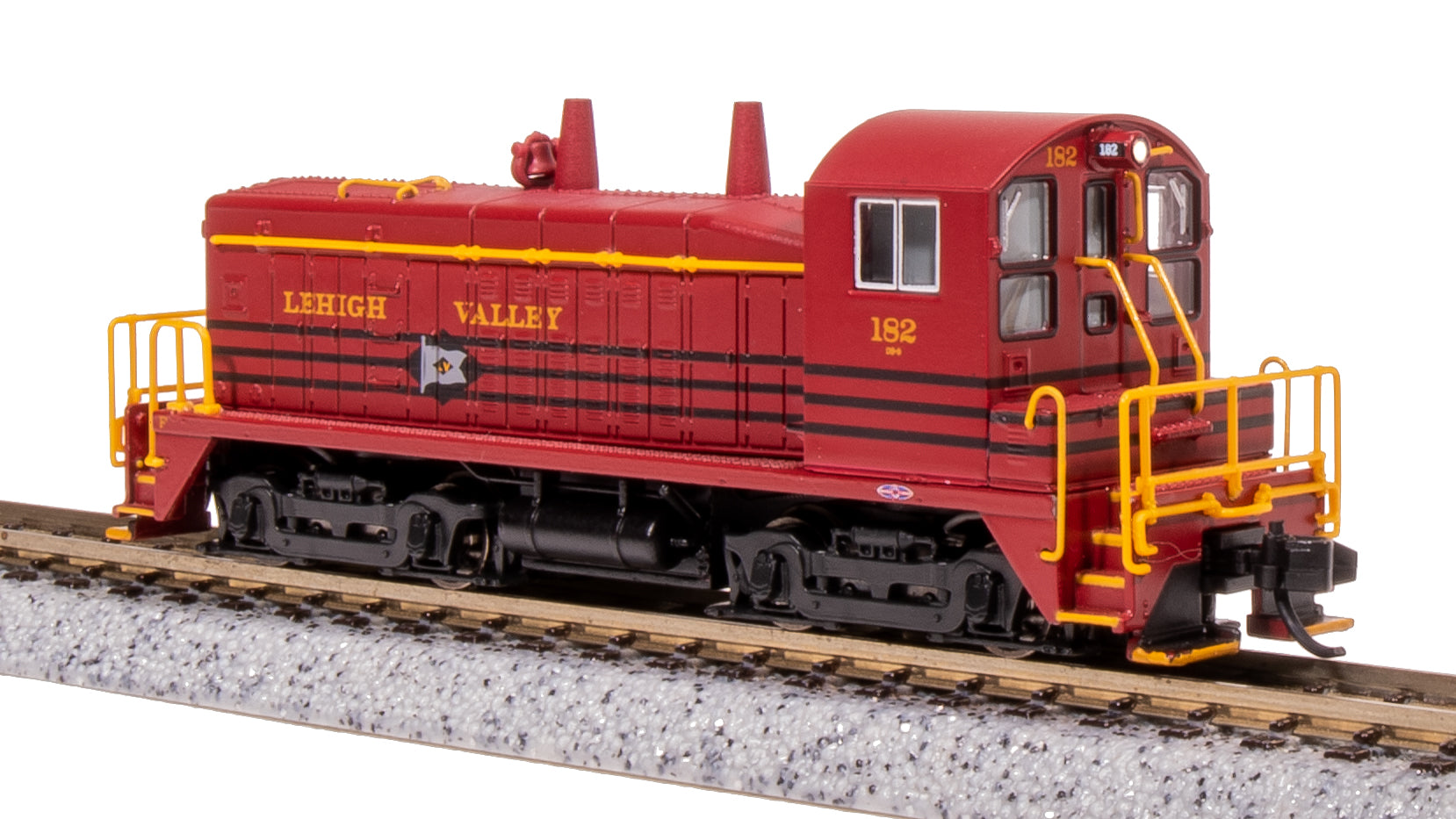 7495 EMD NW2, LV 185, Cornell Red w/ Black Stripes, Paragon4 Sound/DC/DCC, N