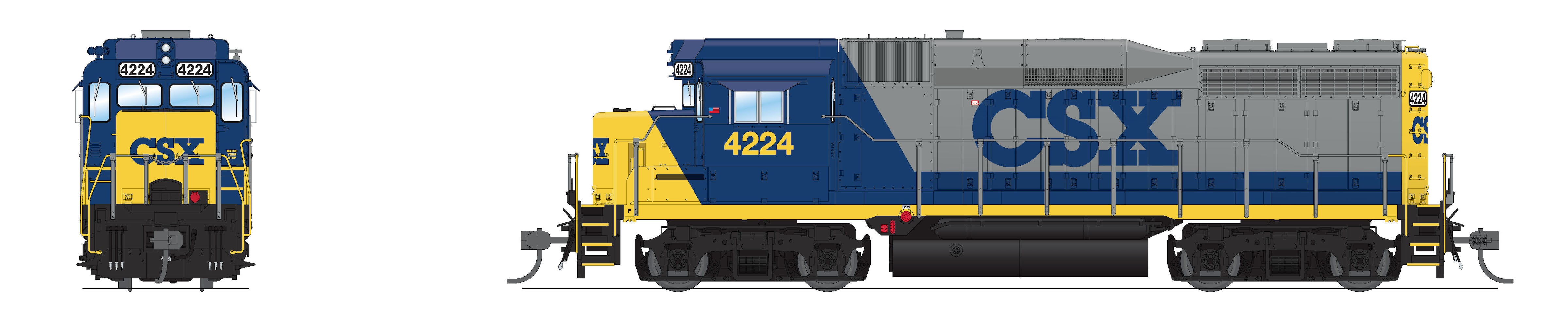 9569 EMD GP30, CSX 4233, YN2, No-Sound / DCC-Ready, HO (GP30m)