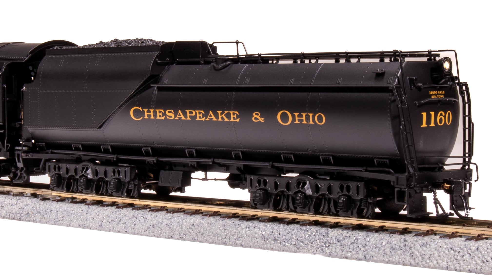 7591 Chesapeake & Ohio K-2 Mikado, #1168, 16-VC Tender, Paragon4 Sound/DC/DCC, Smoke, HO