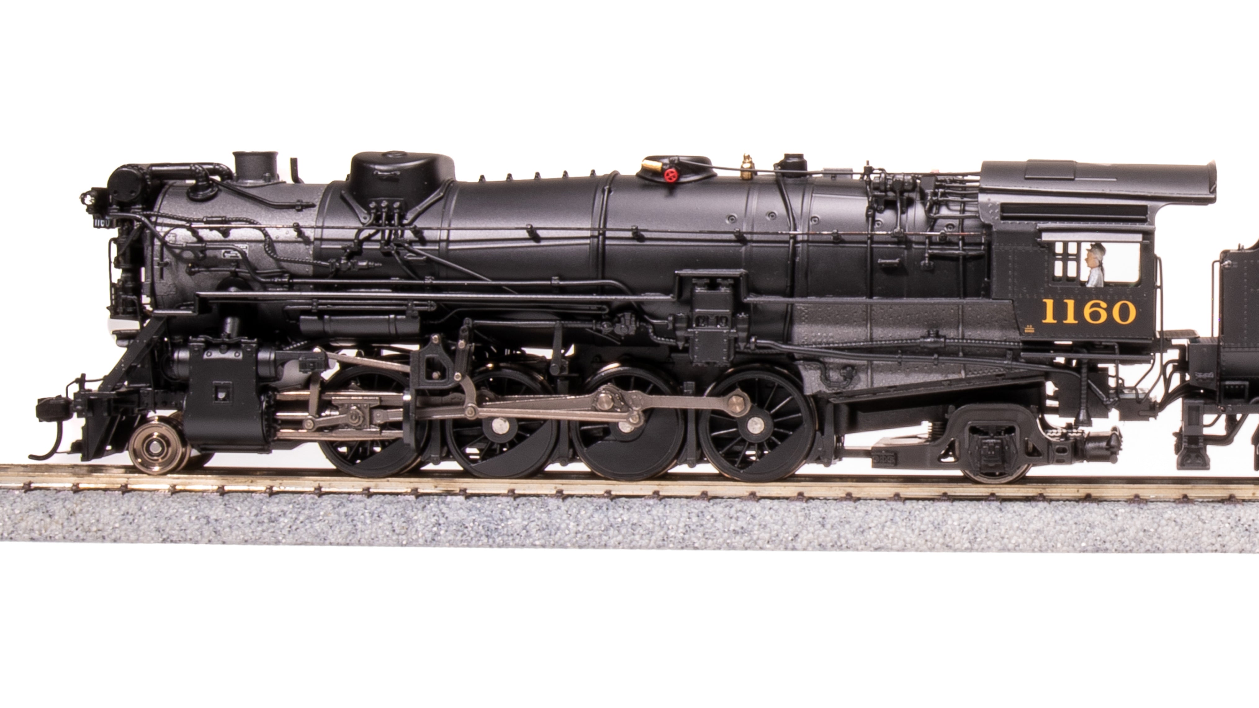 7591 Chesapeake & Ohio K-2 Mikado, #1168, 16-VC Tender, Paragon4 Sound/DC/DCC, Smoke, HO