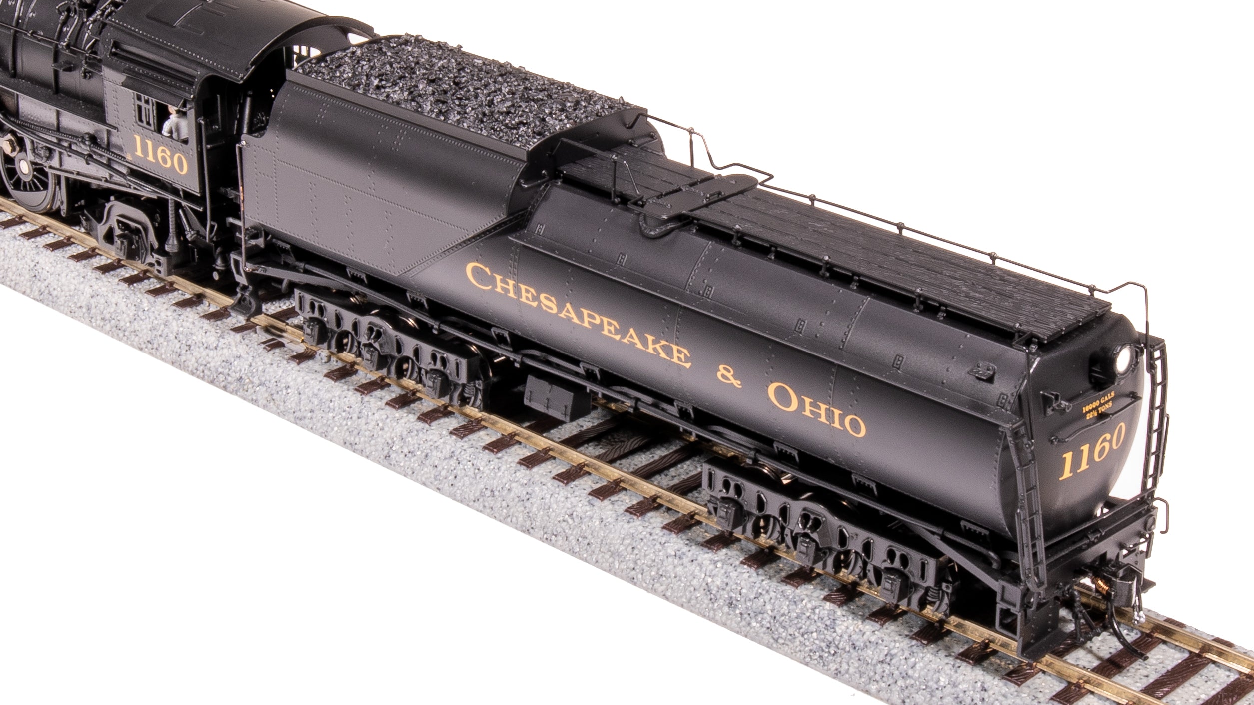 7591 Chesapeake & Ohio K-2 Mikado, #1168, 16-VC Tender, Paragon4 Sound/DC/DCC, Smoke, HO