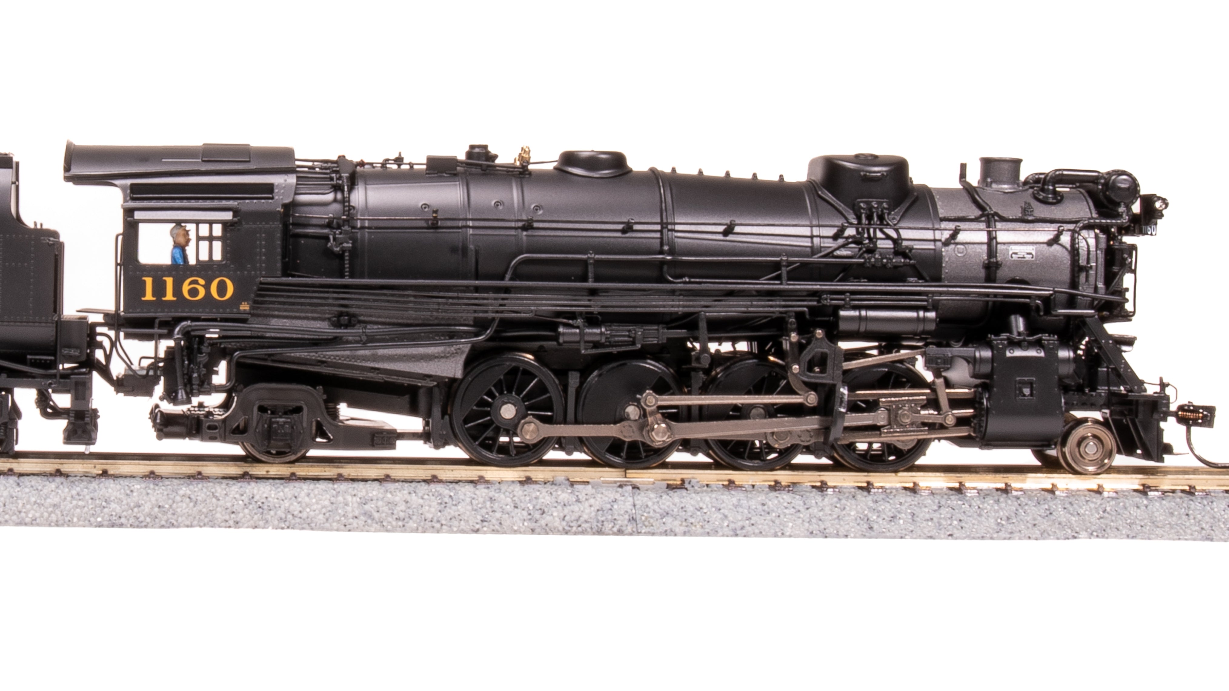 7591 Chesapeake & Ohio K-2 Mikado, #1168, 16-VC Tender, Paragon4 Sound/DC/DCC, Smoke, HO