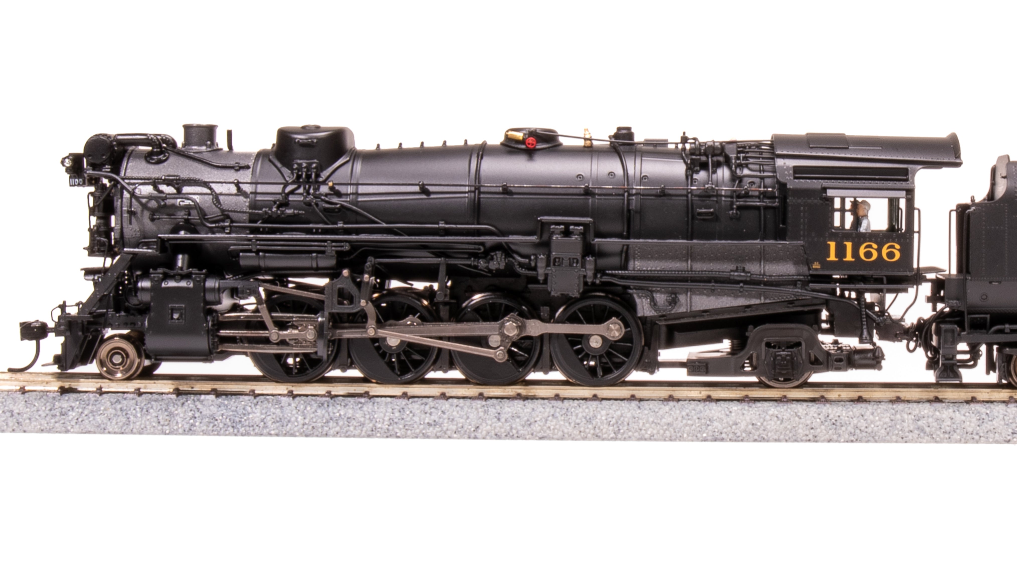 7595 Chesapeake & Ohio K-2 Mikado, Unlettered, 16-VC Tender, Paragon4 Sound/DC/DCC, Smoke, HO