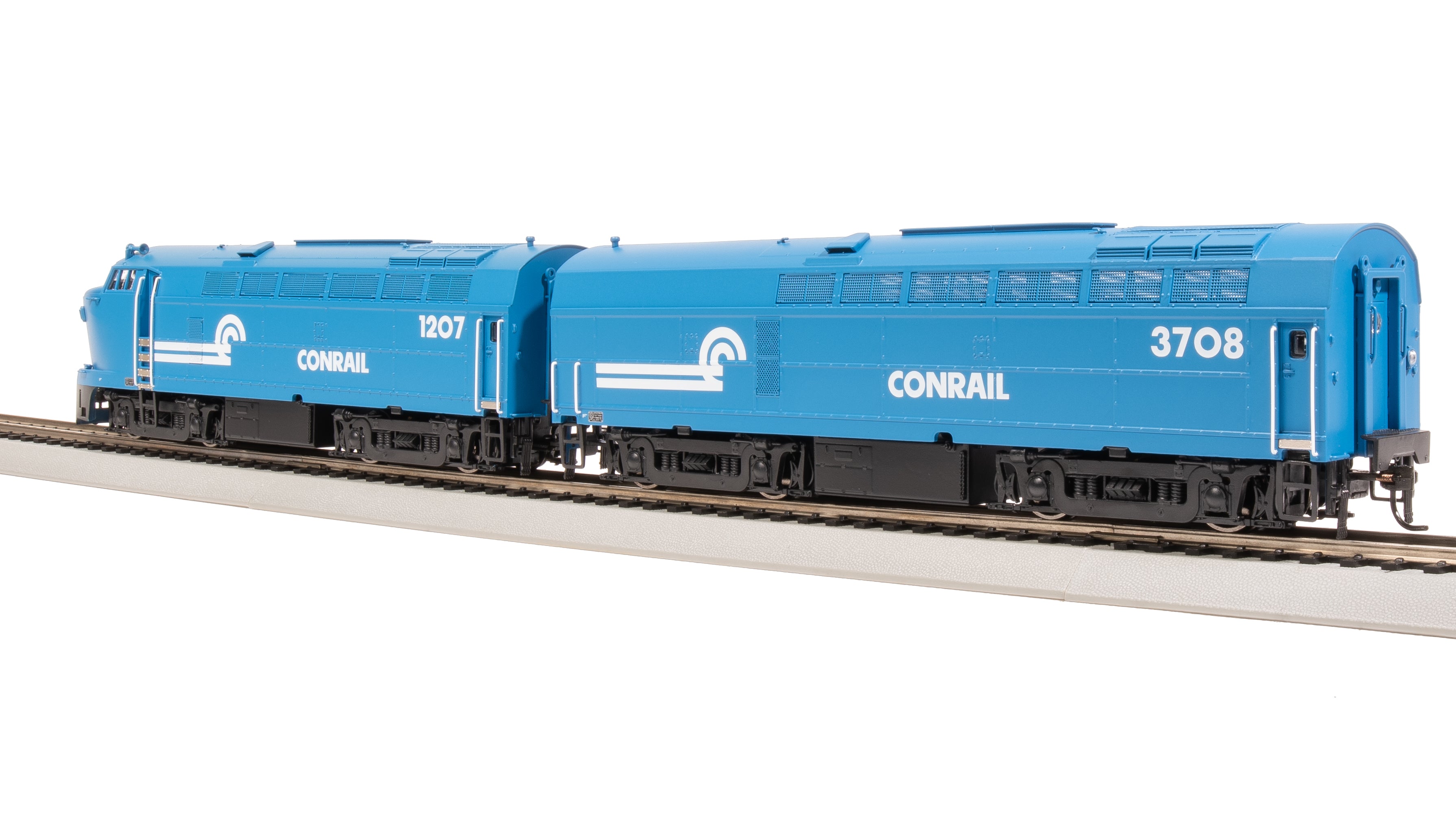 7702 RF-16 Sharknose A/B, CR 1207/3708, Conrail Blue, A-unit Paragon4 Sound/DC/DCC, Unpowered B, HO (Fantasy Paint Scheme)