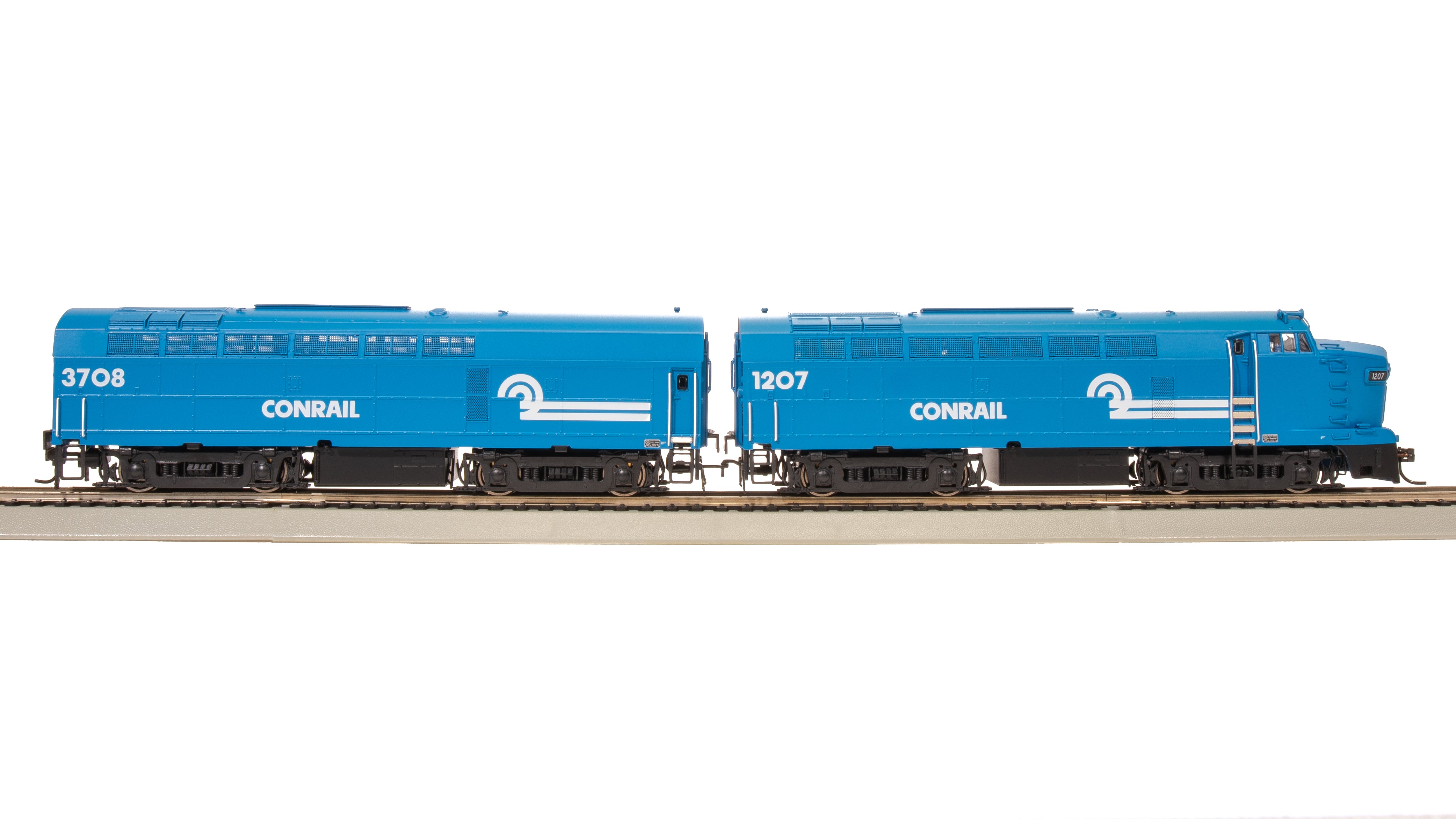 7702 RF-16 Sharknose A/B, CR 1207/3708, Conrail Blue, A-unit Paragon4 Sound/DC/DCC, Unpowered B, HO (Fantasy Paint Scheme)
