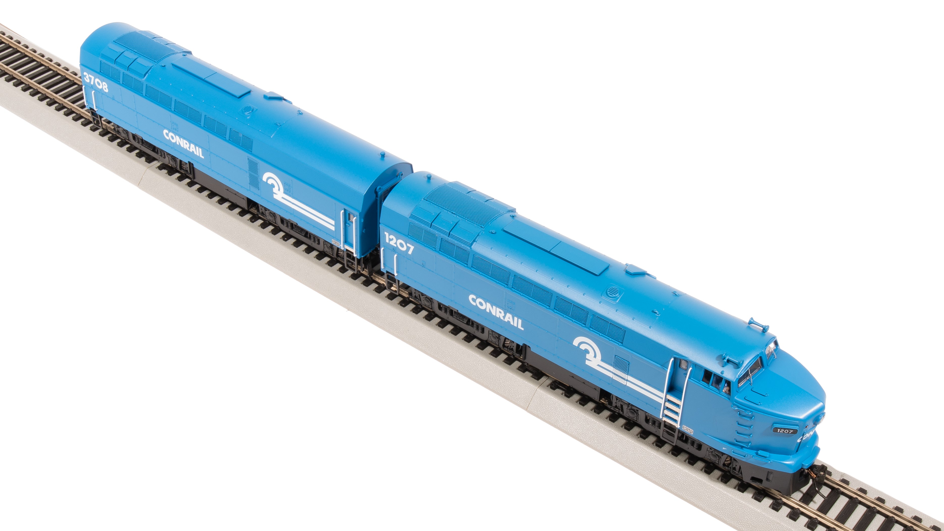7702 RF-16 Sharknose A/B, CR 1207/3708, Conrail Blue, A-unit Paragon4 Sound/DC/DCC, Unpowered B, HO (Fantasy Paint Scheme)