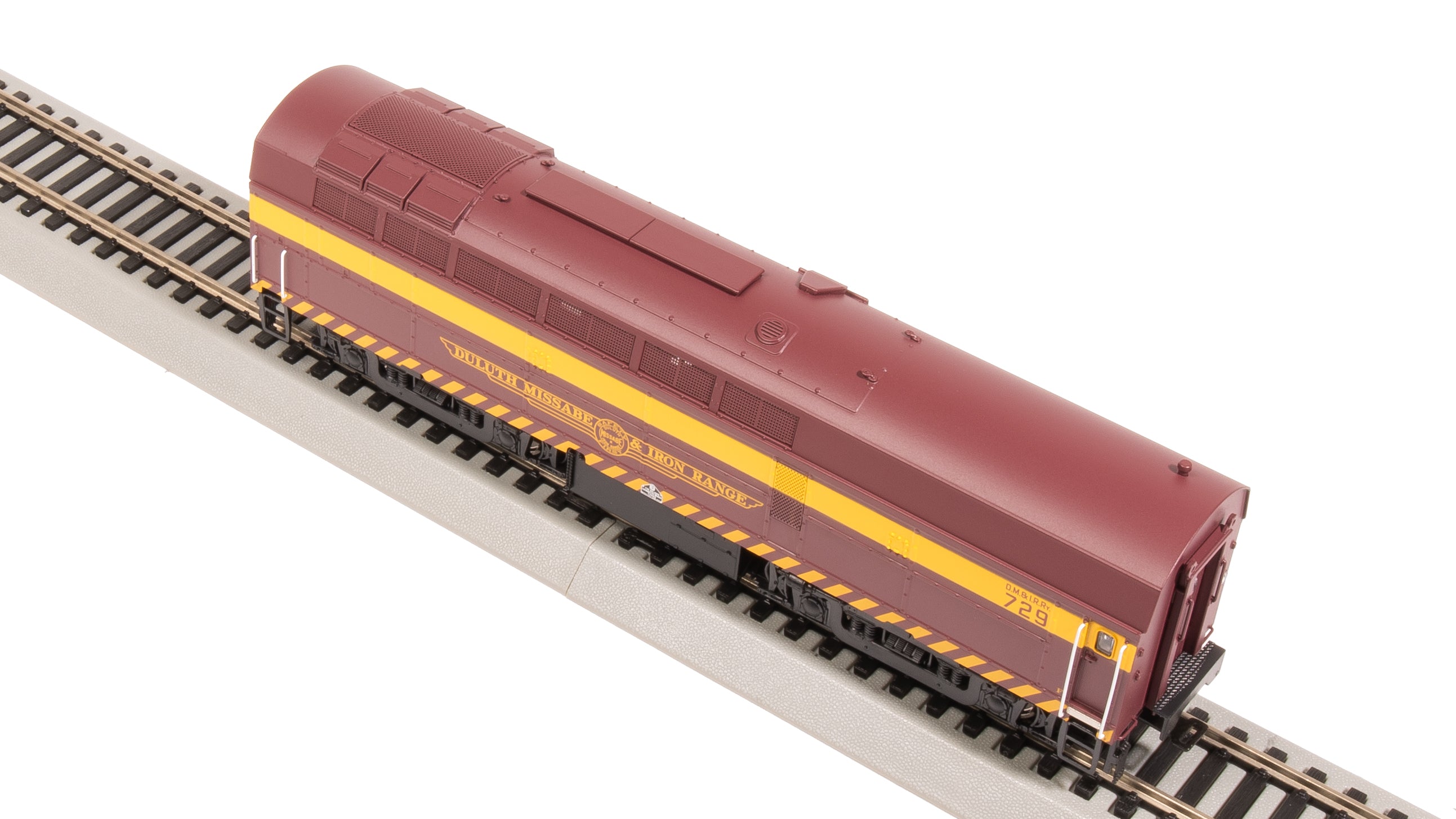 7704 RF-16 Sharknose A/B, DMIR 728/729, Maroon & Yellow, A-unit Paragon4 Sound/DC/DCC, Unpowered B, HO (Fantasy Paint Scheme)